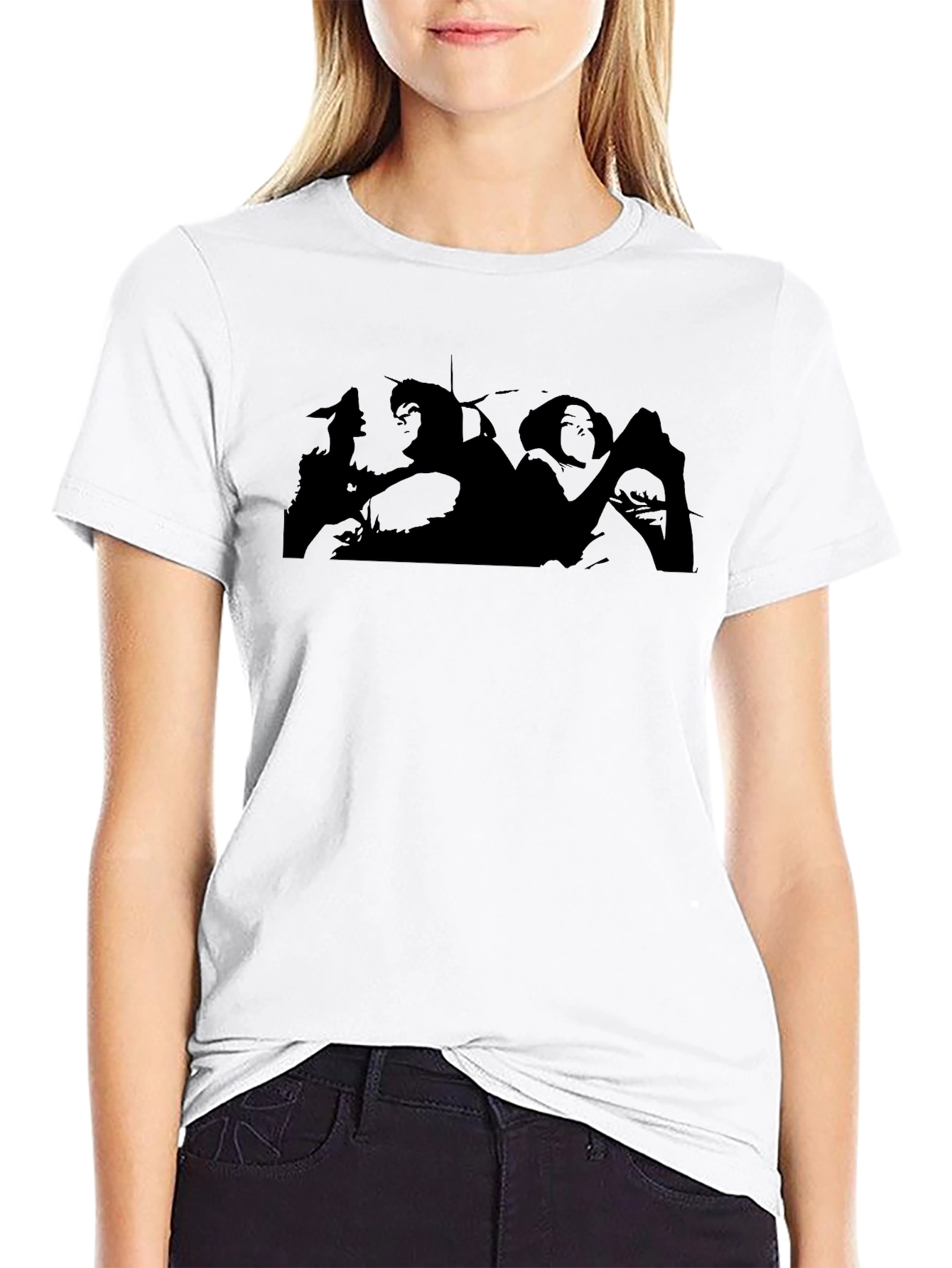 Silhouette Graphic Tee - Black