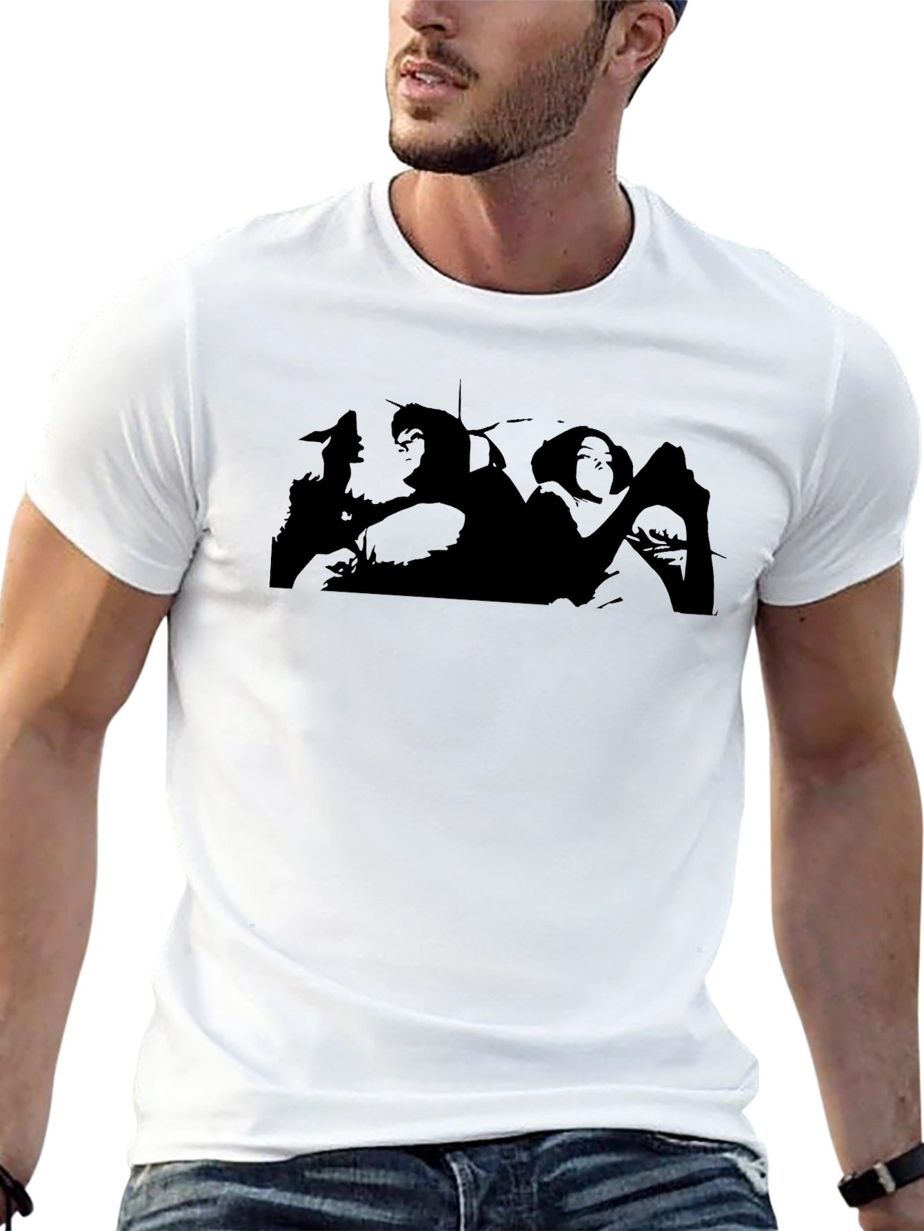 Silhouette Graphic Tee - Black