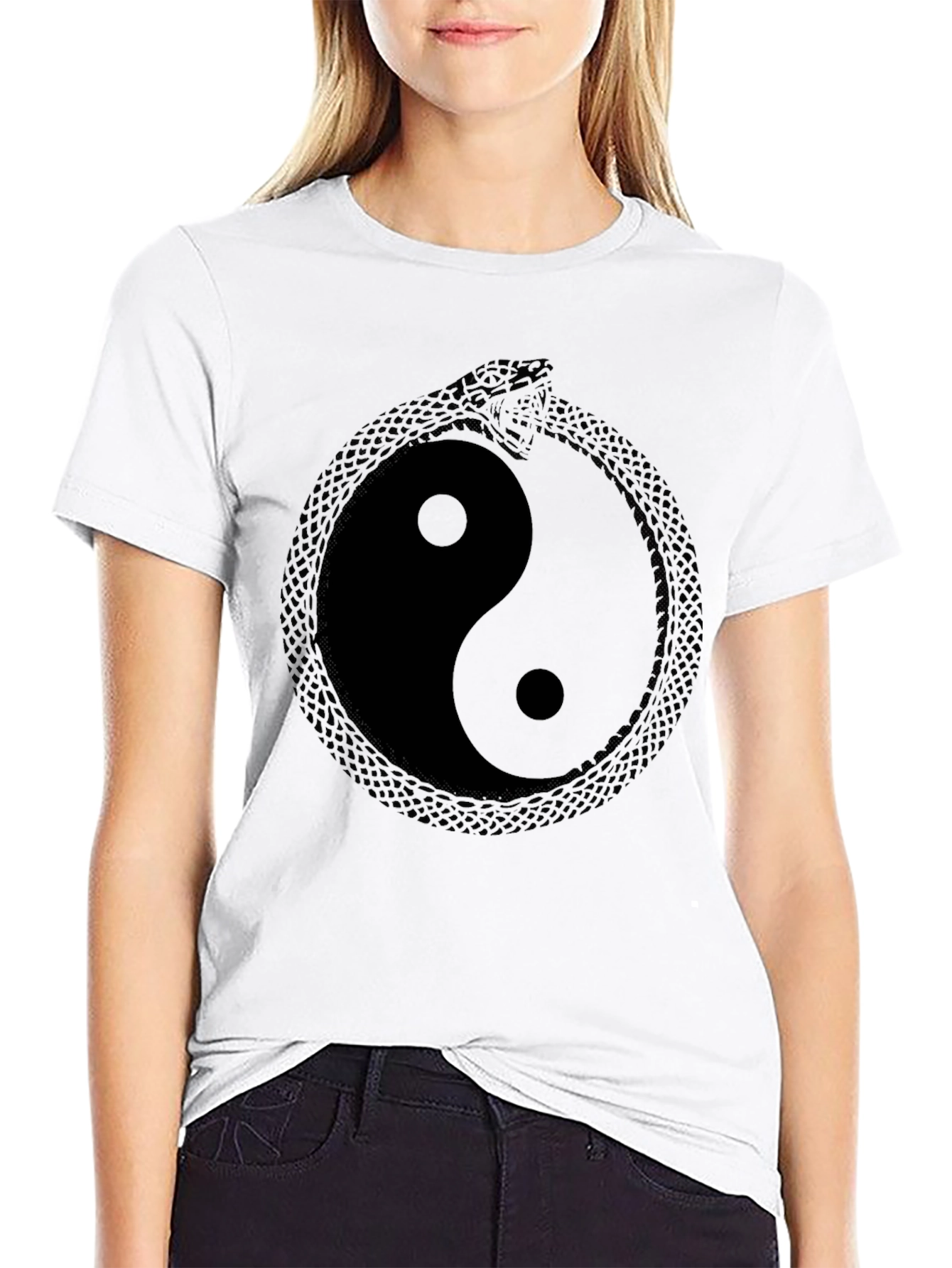 Yin Yang Ouroboros Graphic Tee