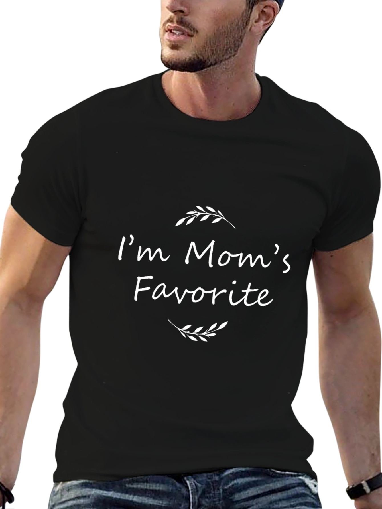 Im Moms Favorite Black T-Shirt