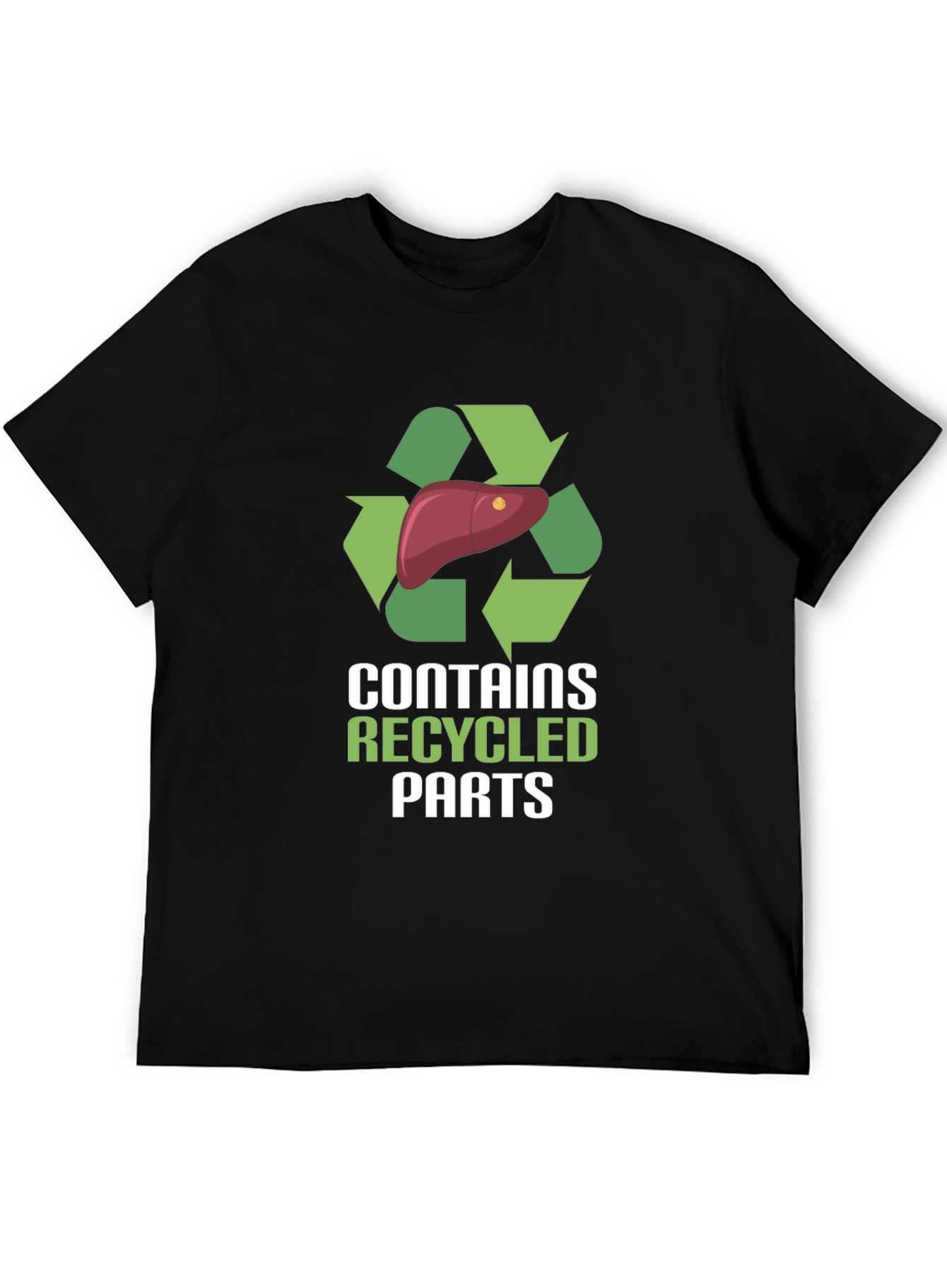 Recycled Parts Liver T-Shirt - Novelty Graphic Tee
