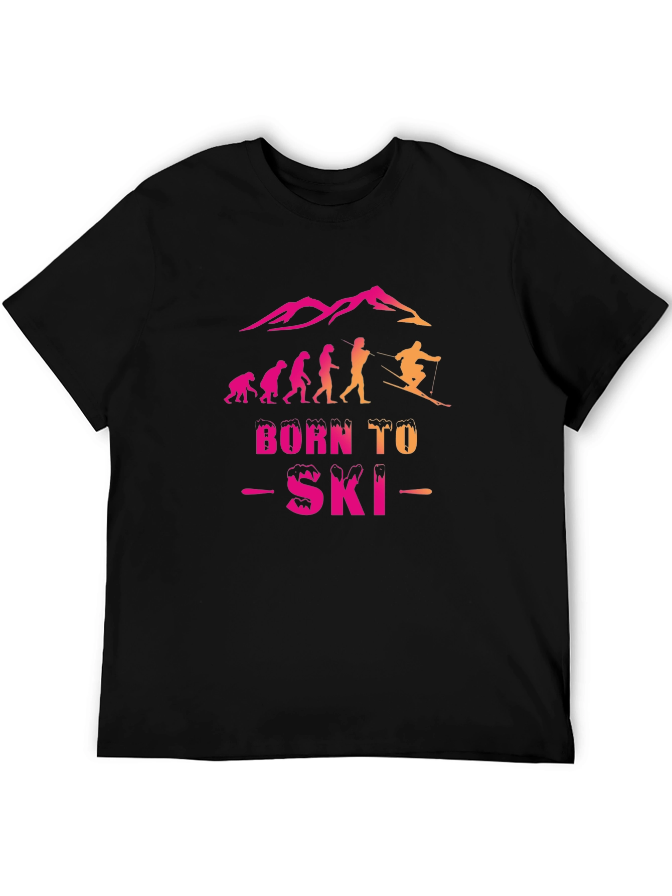 Born to Ski Evolution Graphic Tee