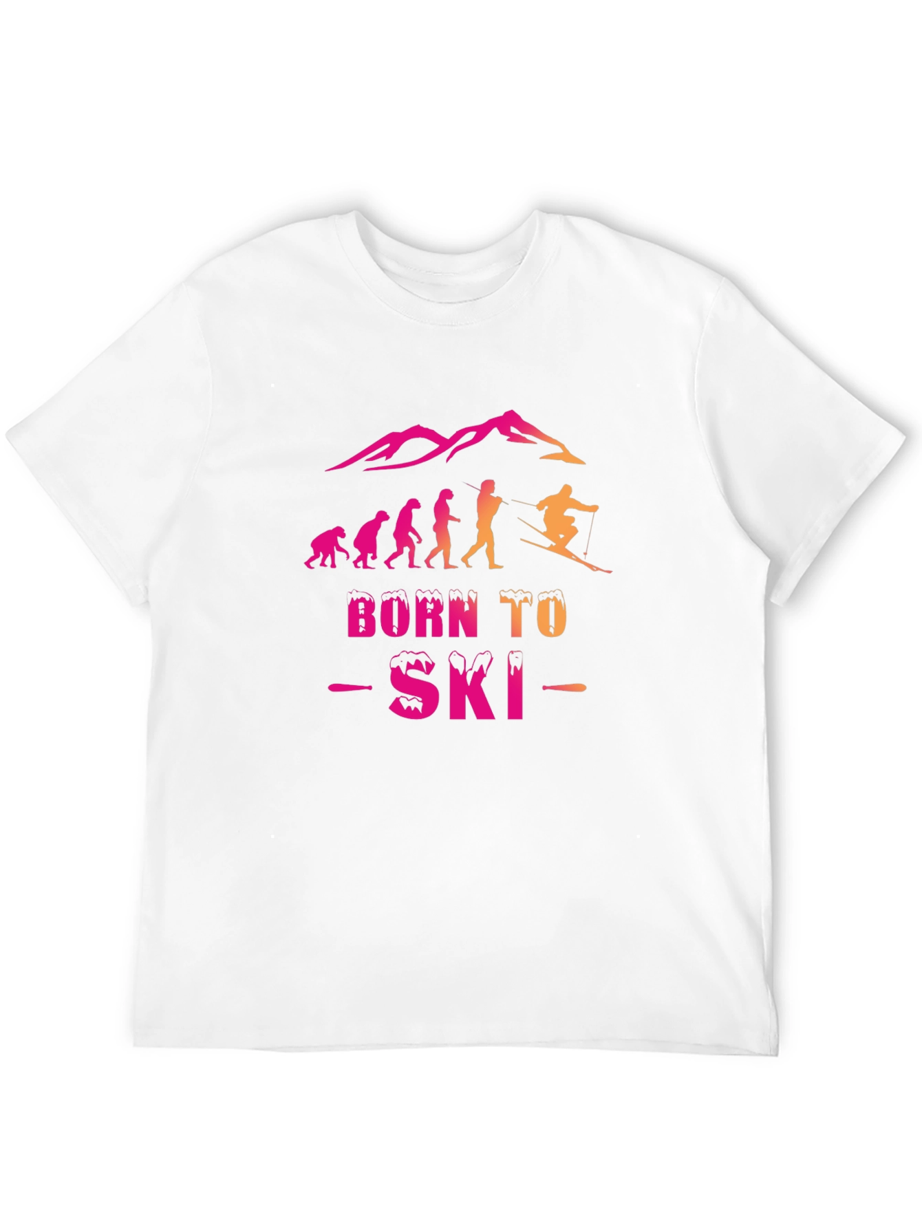 Born to Ski Evolution Graphic Tee