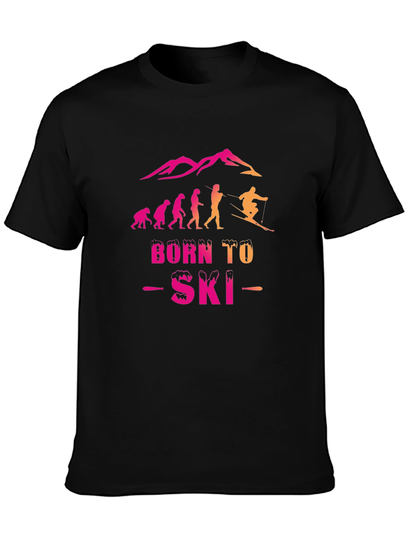 Born to Ski Evolution Graphic Tee