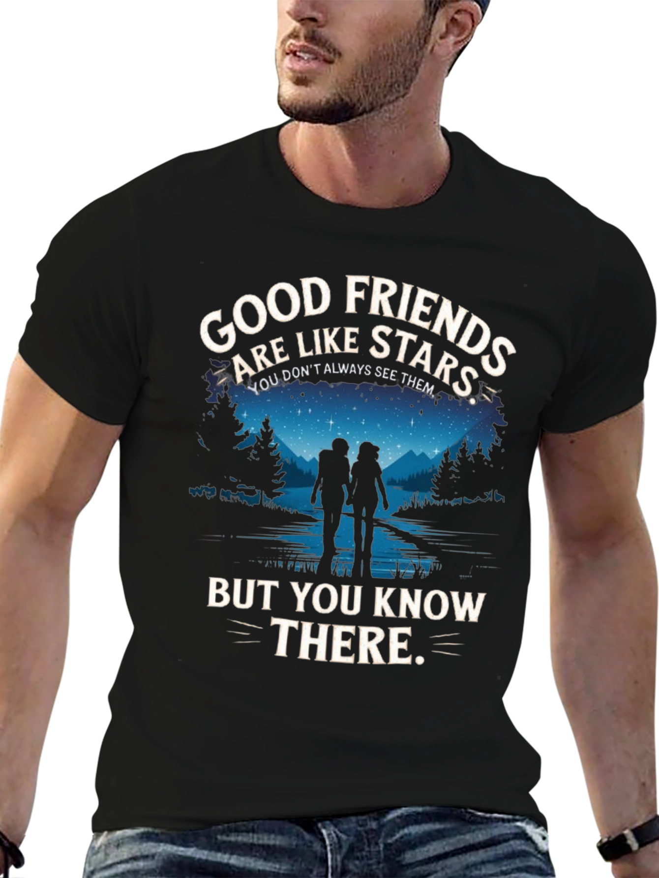 Good Friends Are Like Stars Graphic T-Shirt