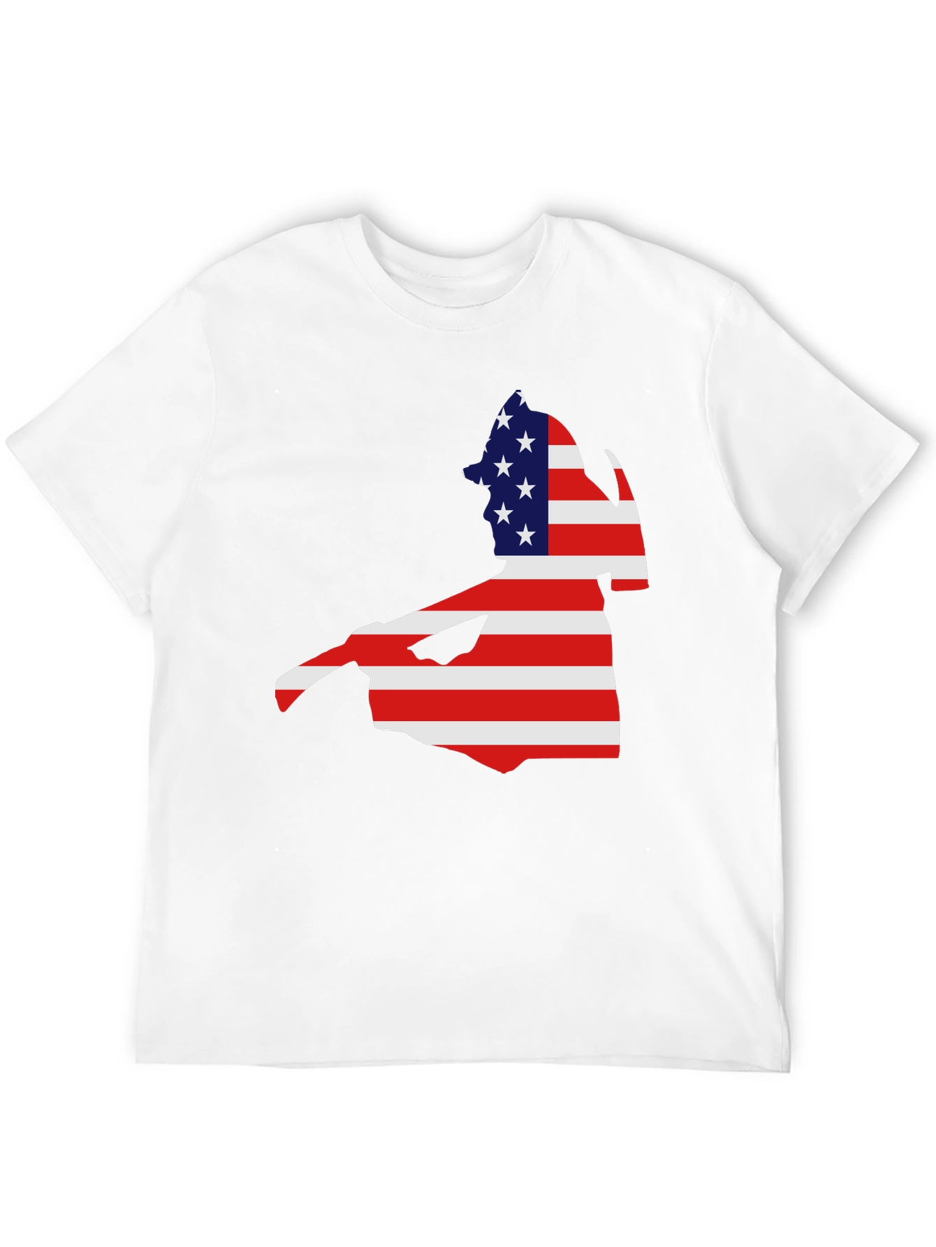 American Flag Cape Cod Black T-Shirt