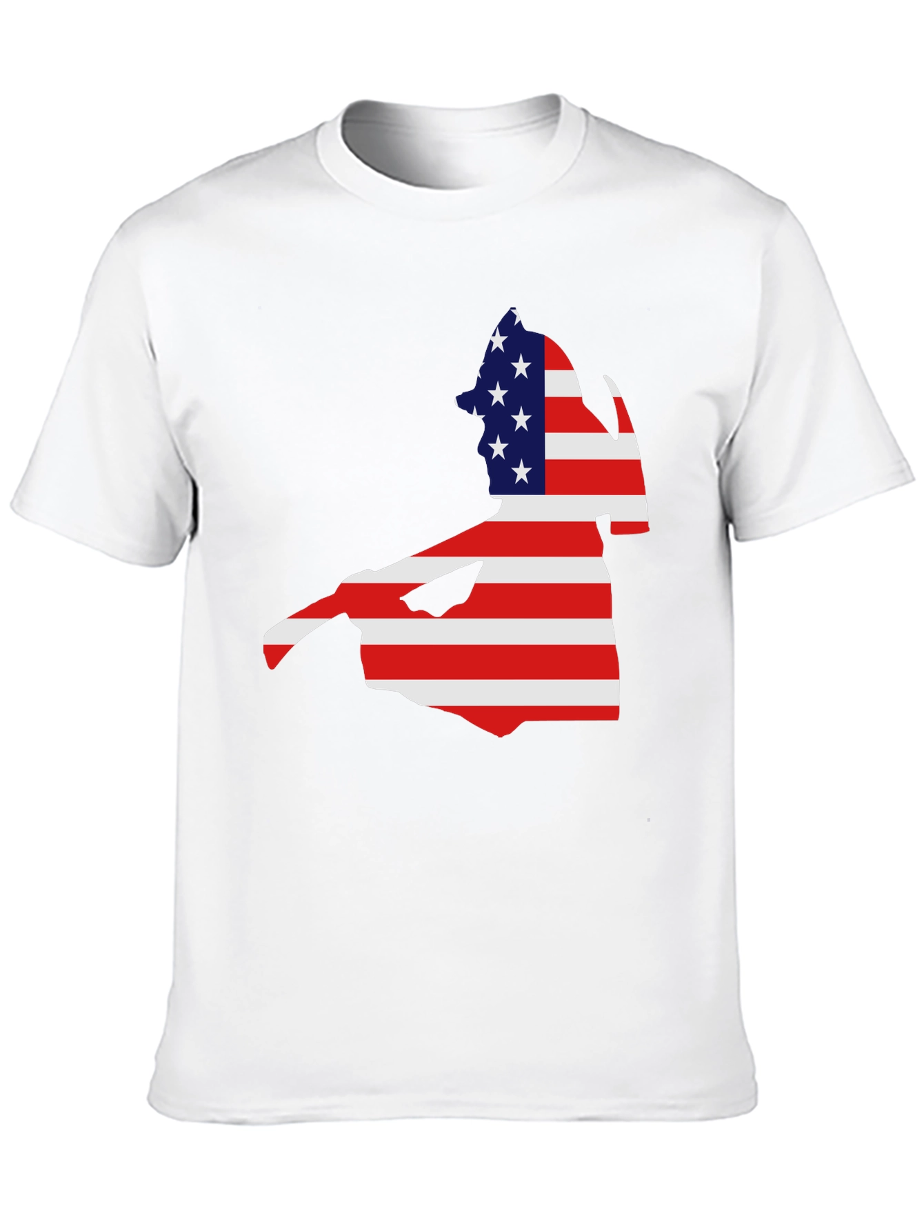 American Flag Cape Cod Black T-Shirt