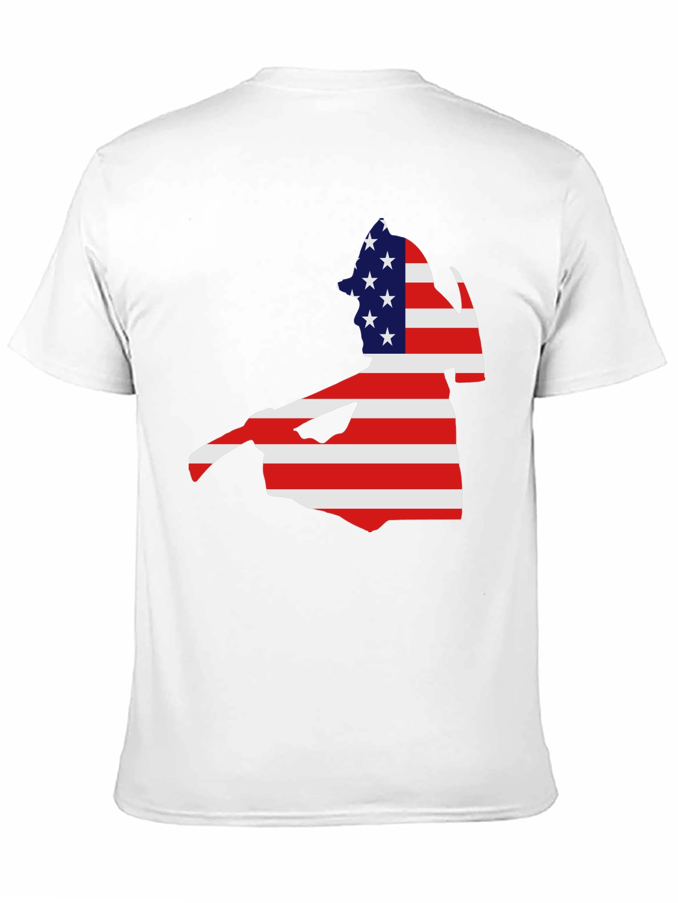 American Flag Cape Cod Black T-Shirt