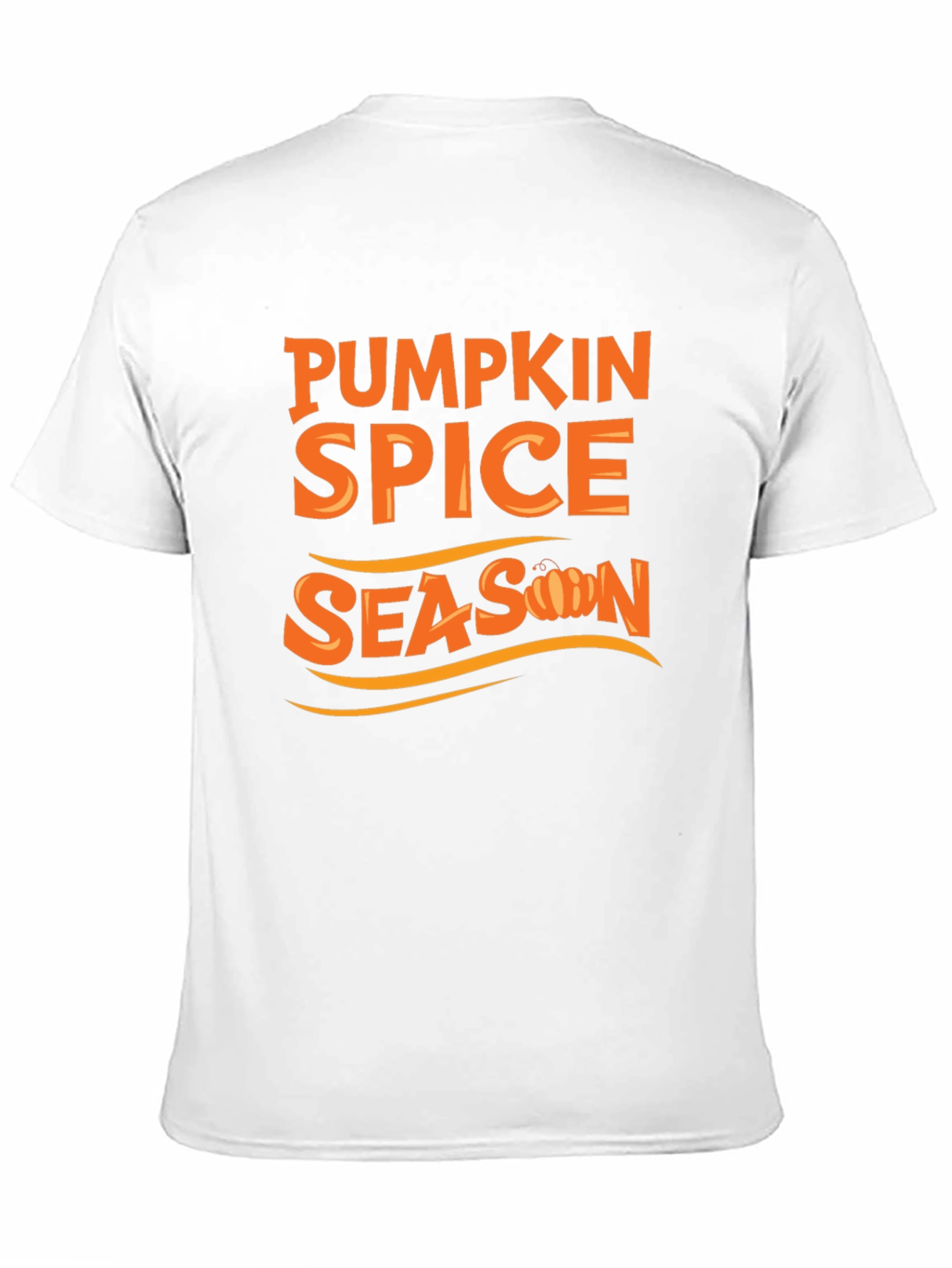 Pumpkin Spice Season Graphic Tee - Black Cotton T-Shirt