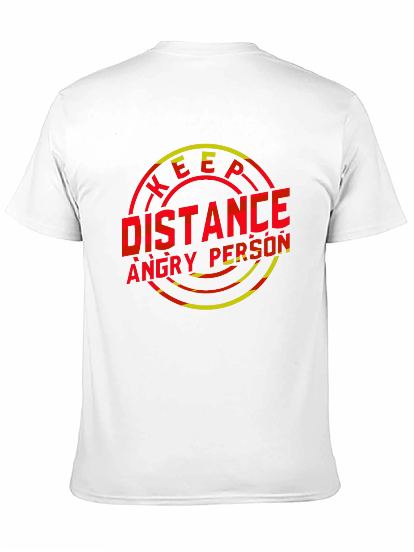 Keep Distance Angry Person Graphic T-Shirt