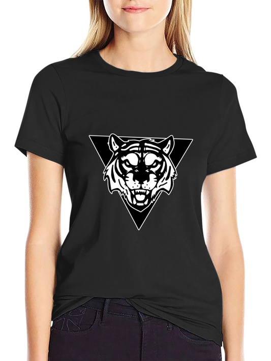 Striking Tiger Graphic Tee - Black