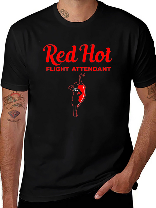 Red Hot Flight Attendant Graphic Tee
