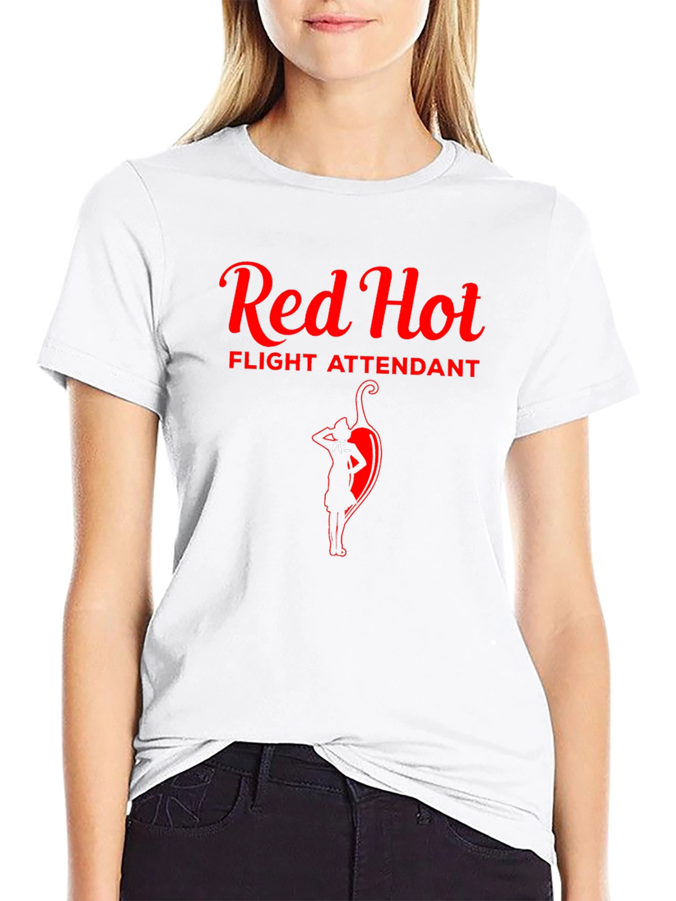 Red Hot Flight Attendant Graphic Tee