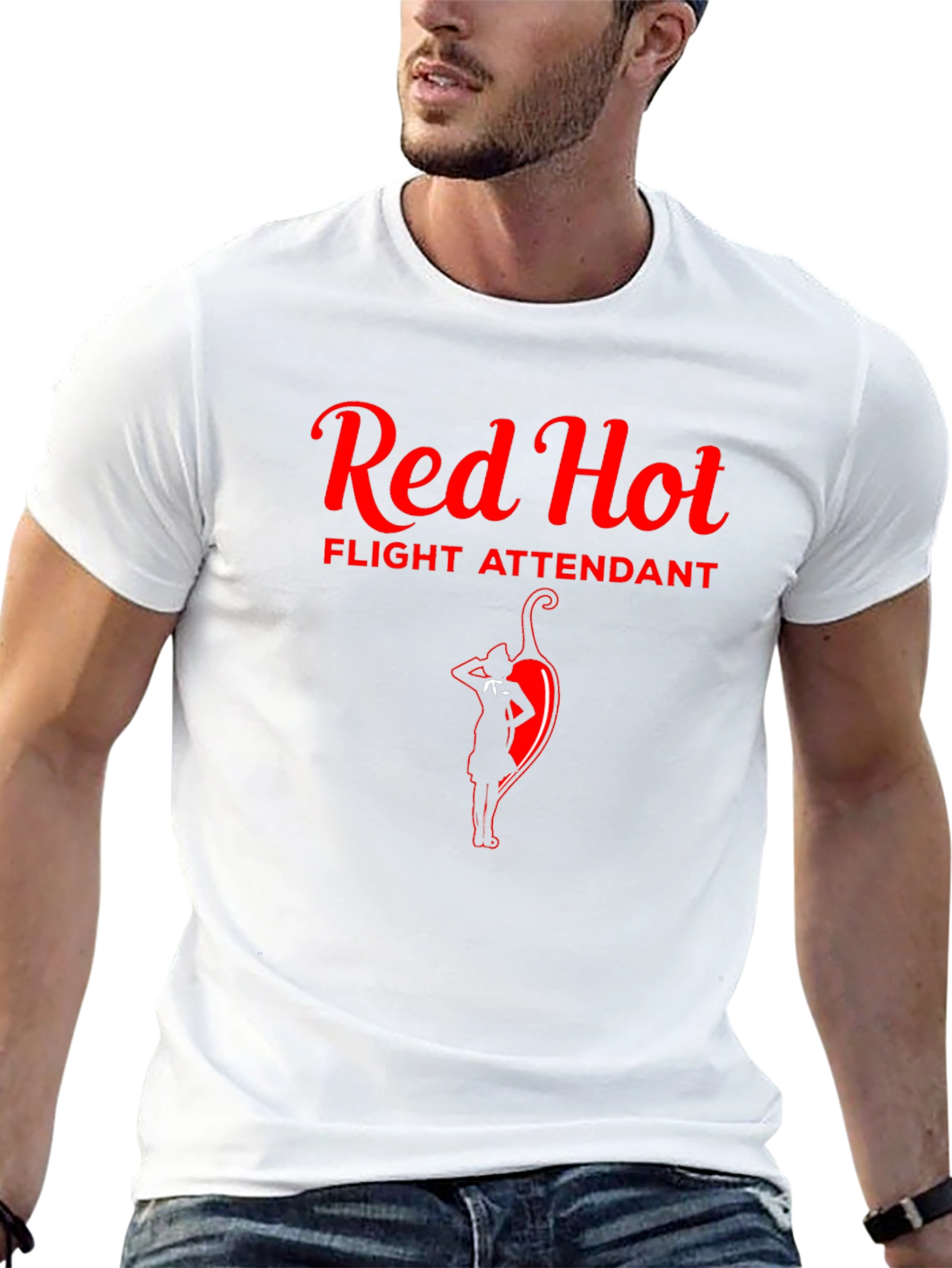 Red Hot Flight Attendant Graphic Tee