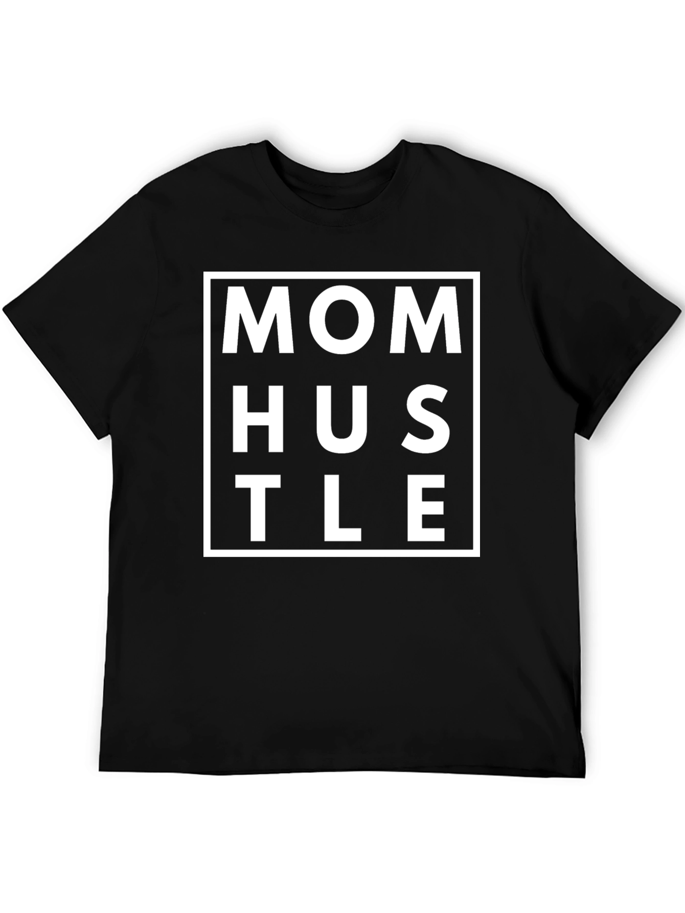 Mom Hustle Graphic T-Shirt - Black Casual Tee