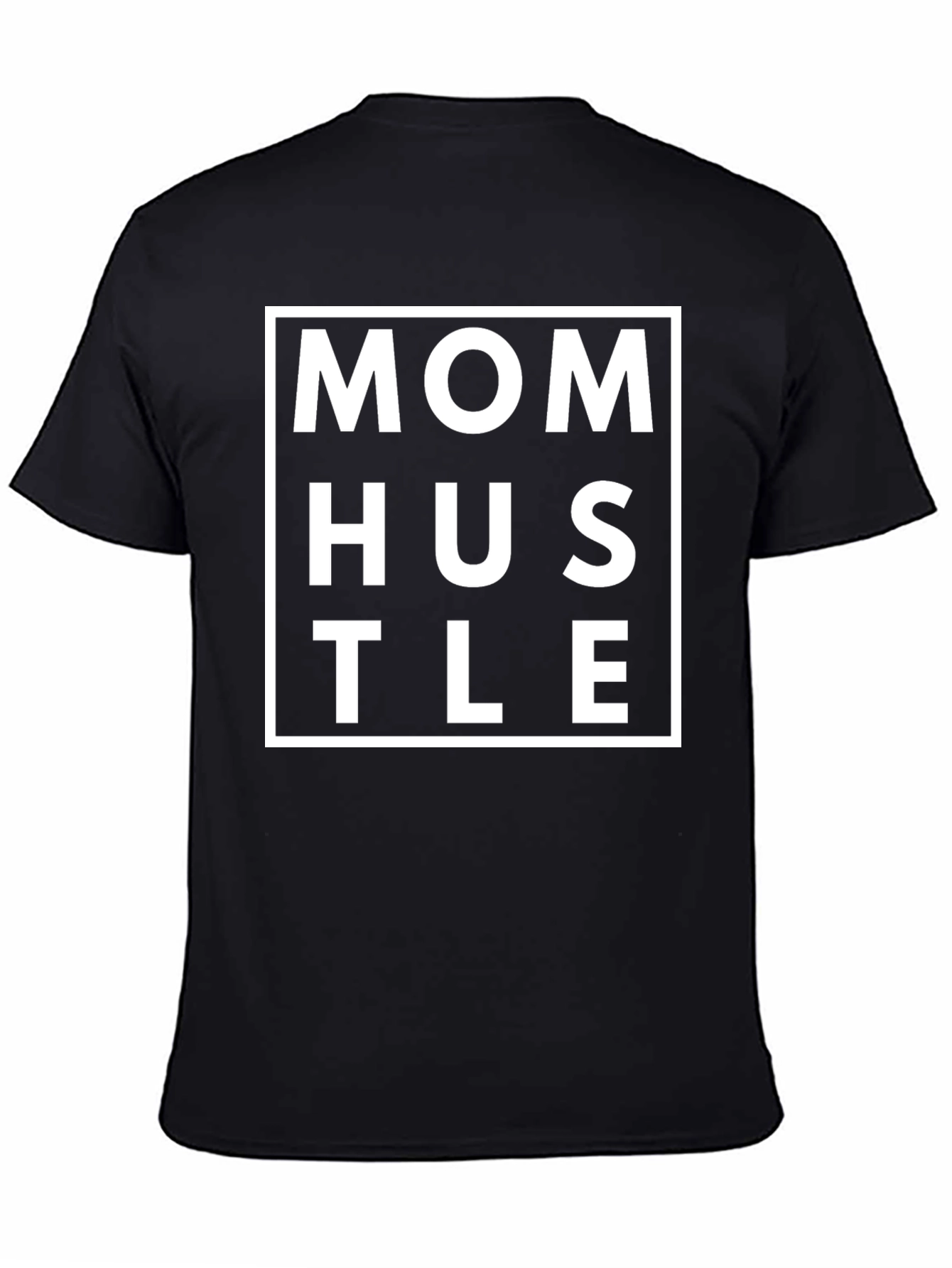 Mom Hustle Graphic T-Shirt - Black Casual Tee