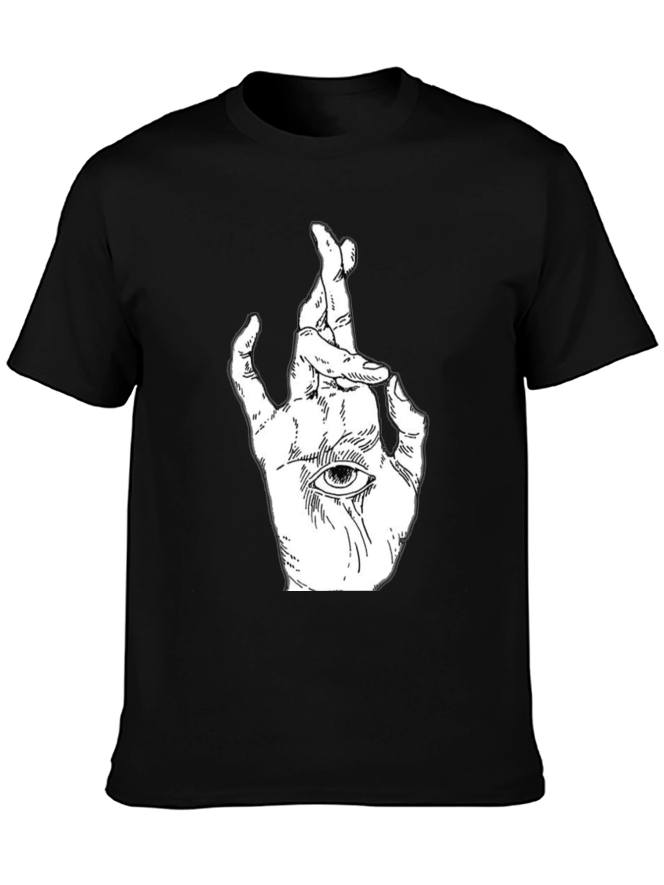 Mystic Hand Graphic Tee - Unisex Black T-Shirt