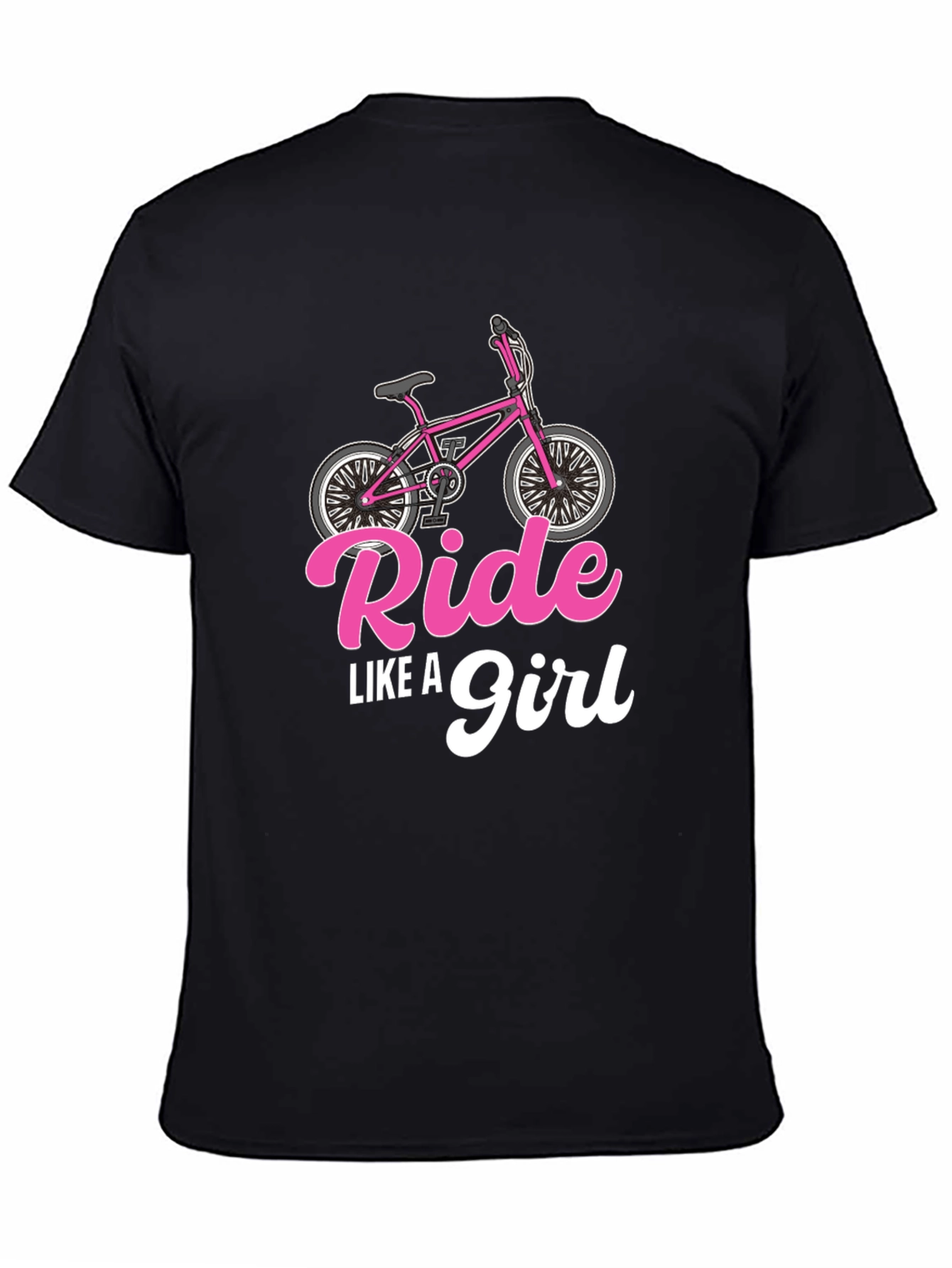 Ride Like A Girl Black T-Shirt