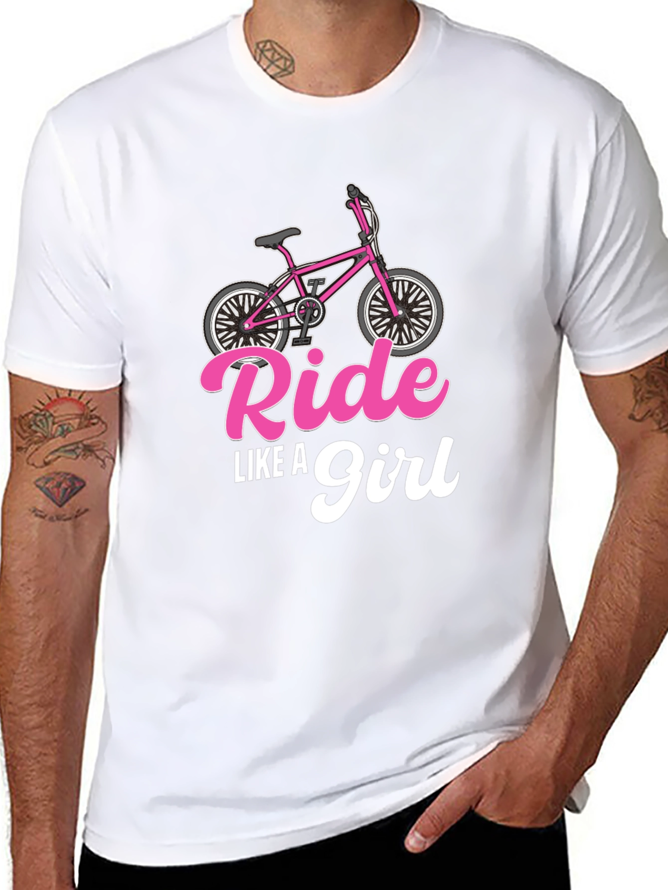 Ride Like A Girl Black T-Shirt