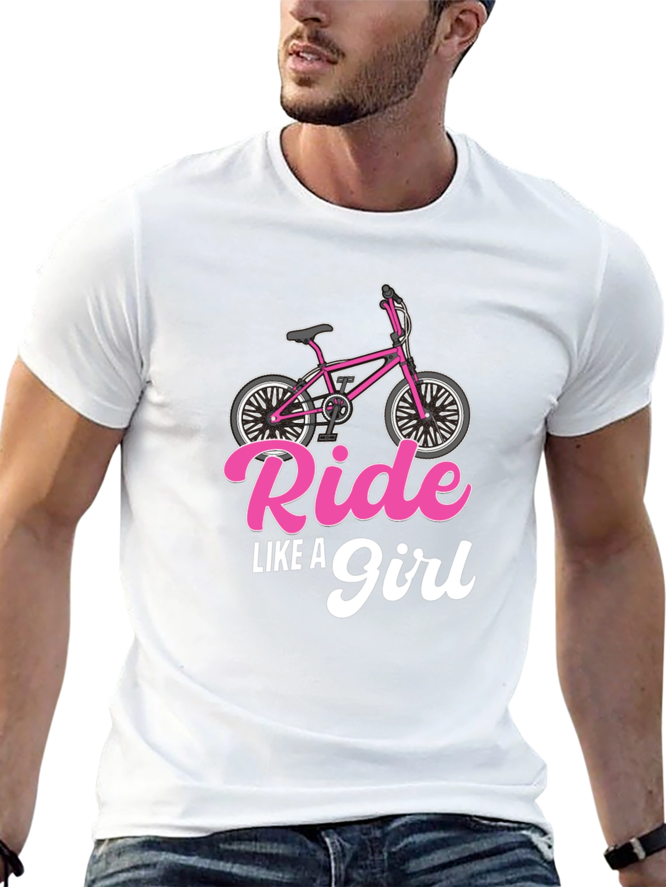 Ride Like A Girl Black T-Shirt