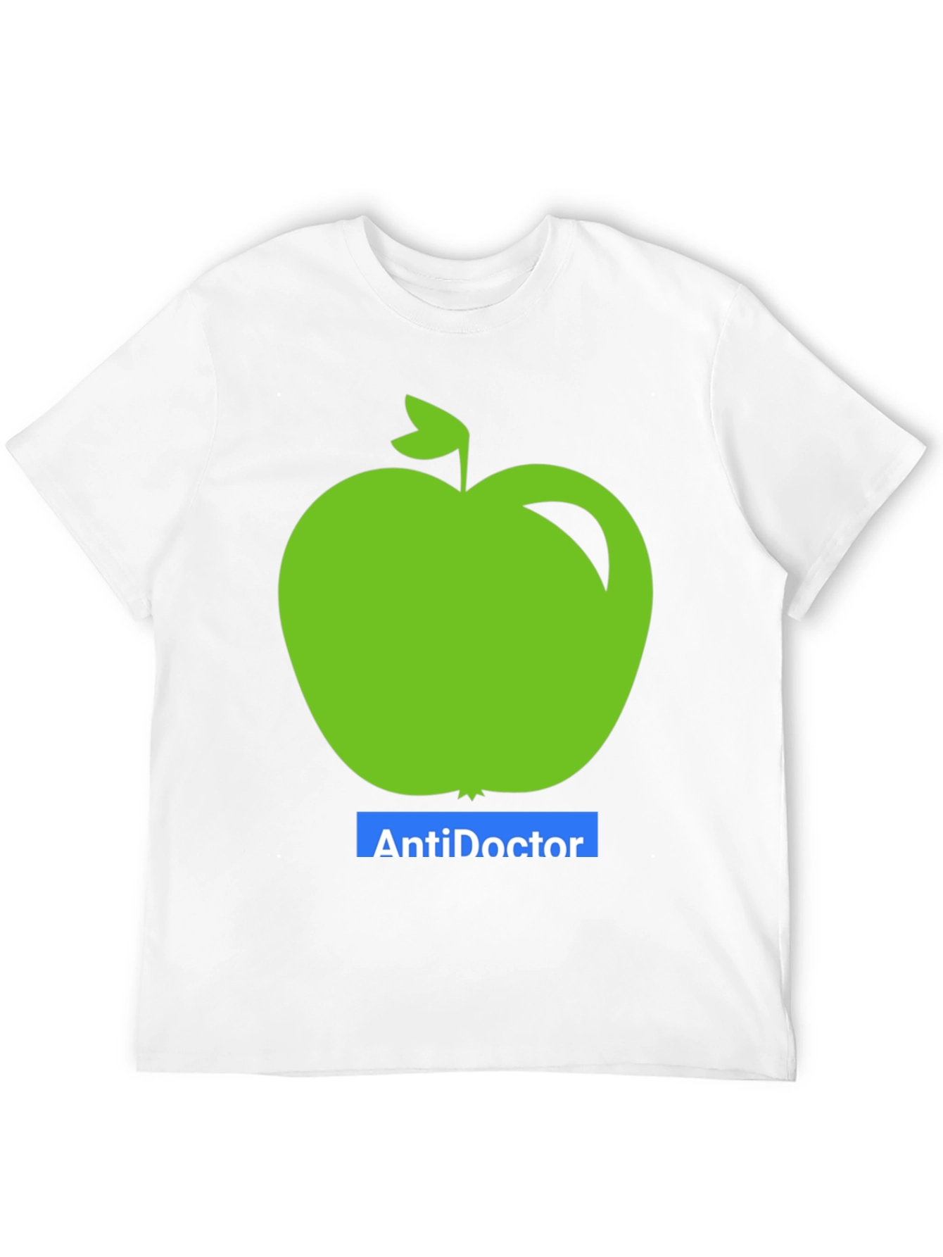 Anti-Doctor Apple Graphic Tee - Black Unisex T-Shirt