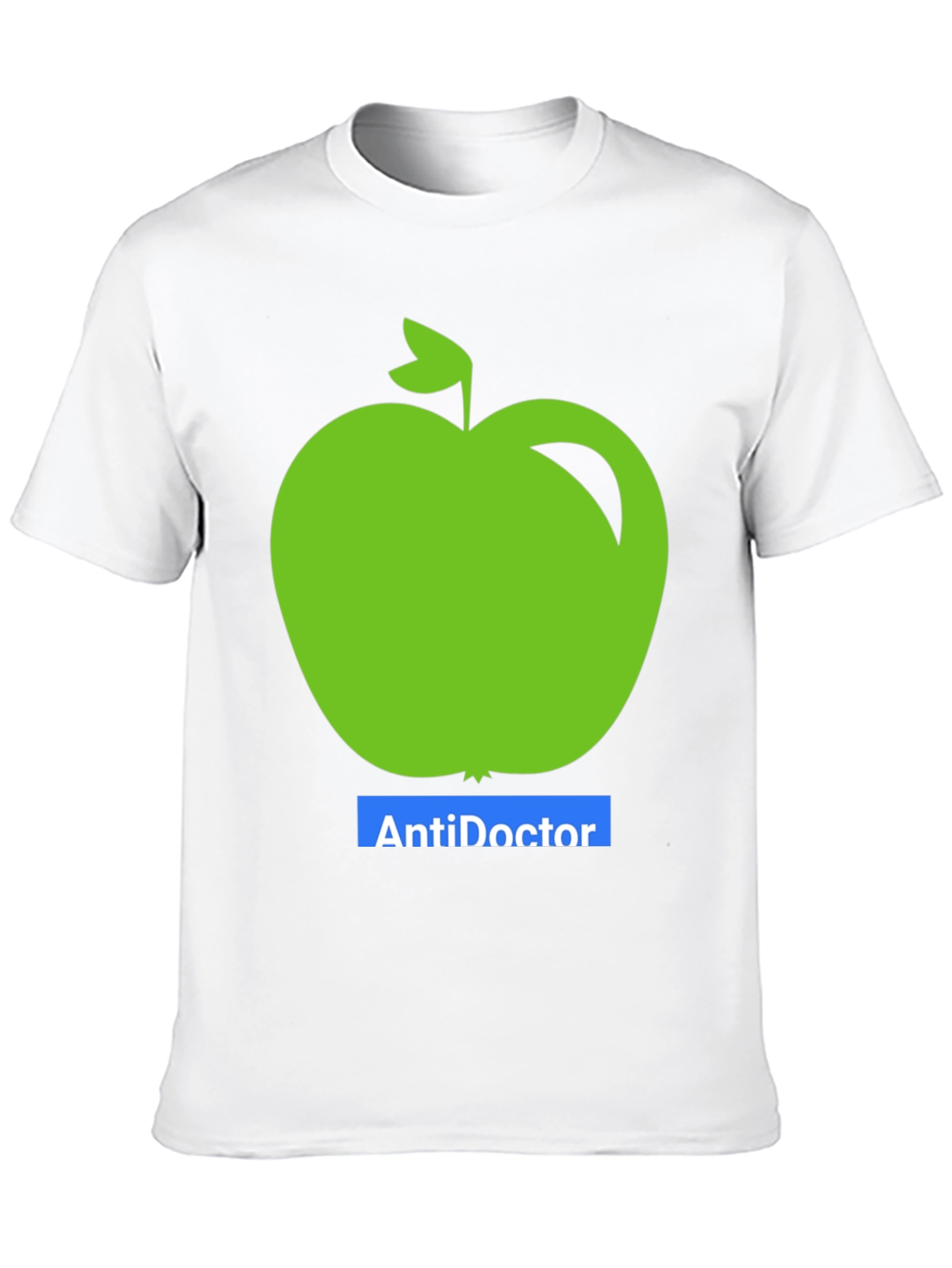Anti-Doctor Apple Graphic Tee - Black Unisex T-Shirt