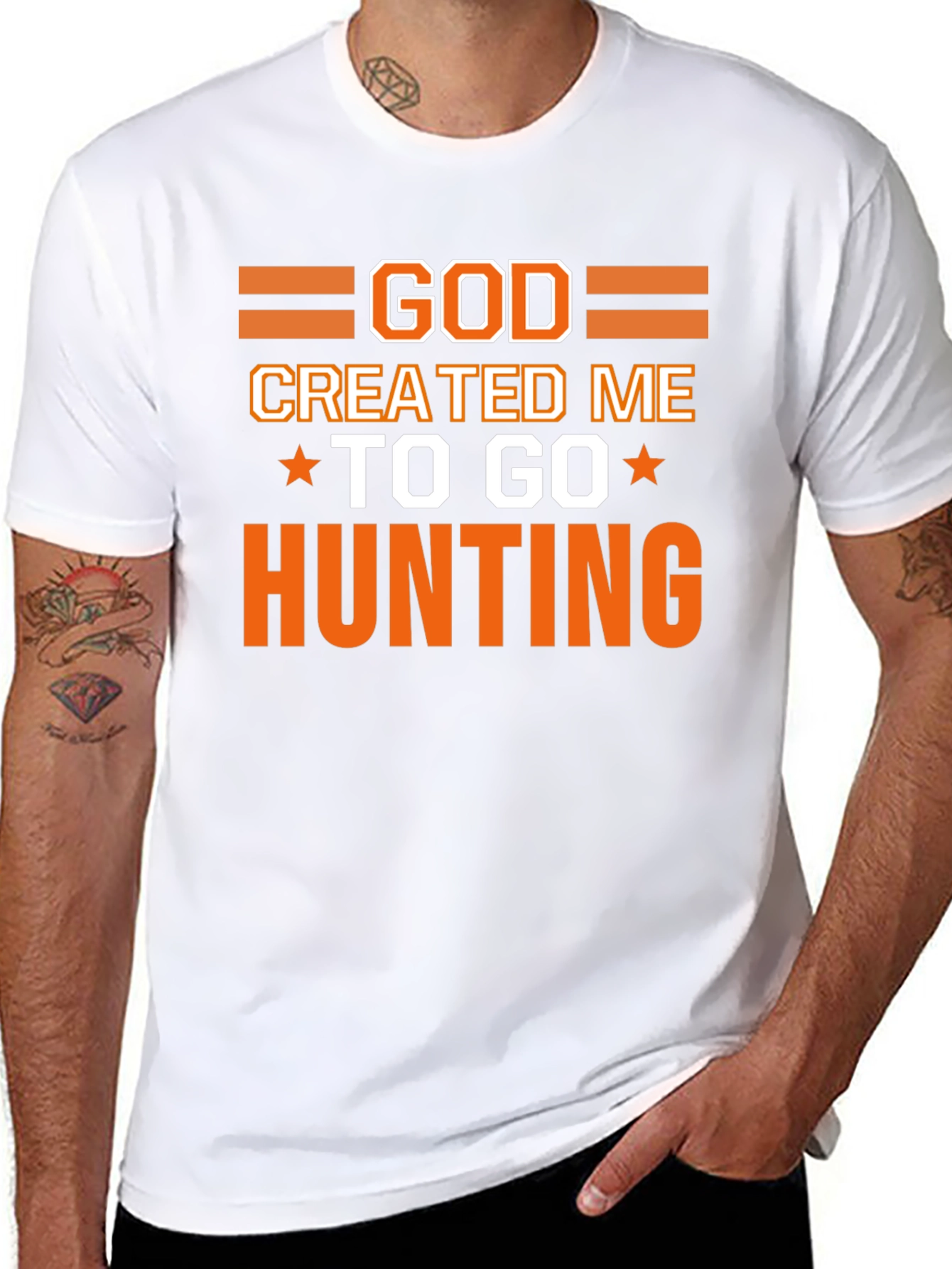 God Created Me to Go Hunting T-Shirt