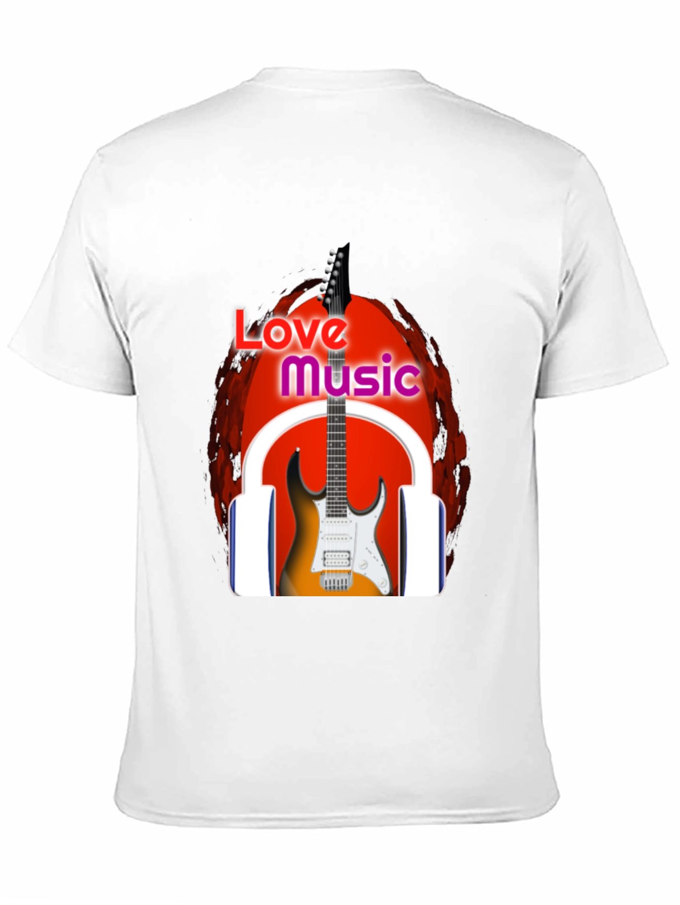 Love Music Graphic T-Shirt - Black