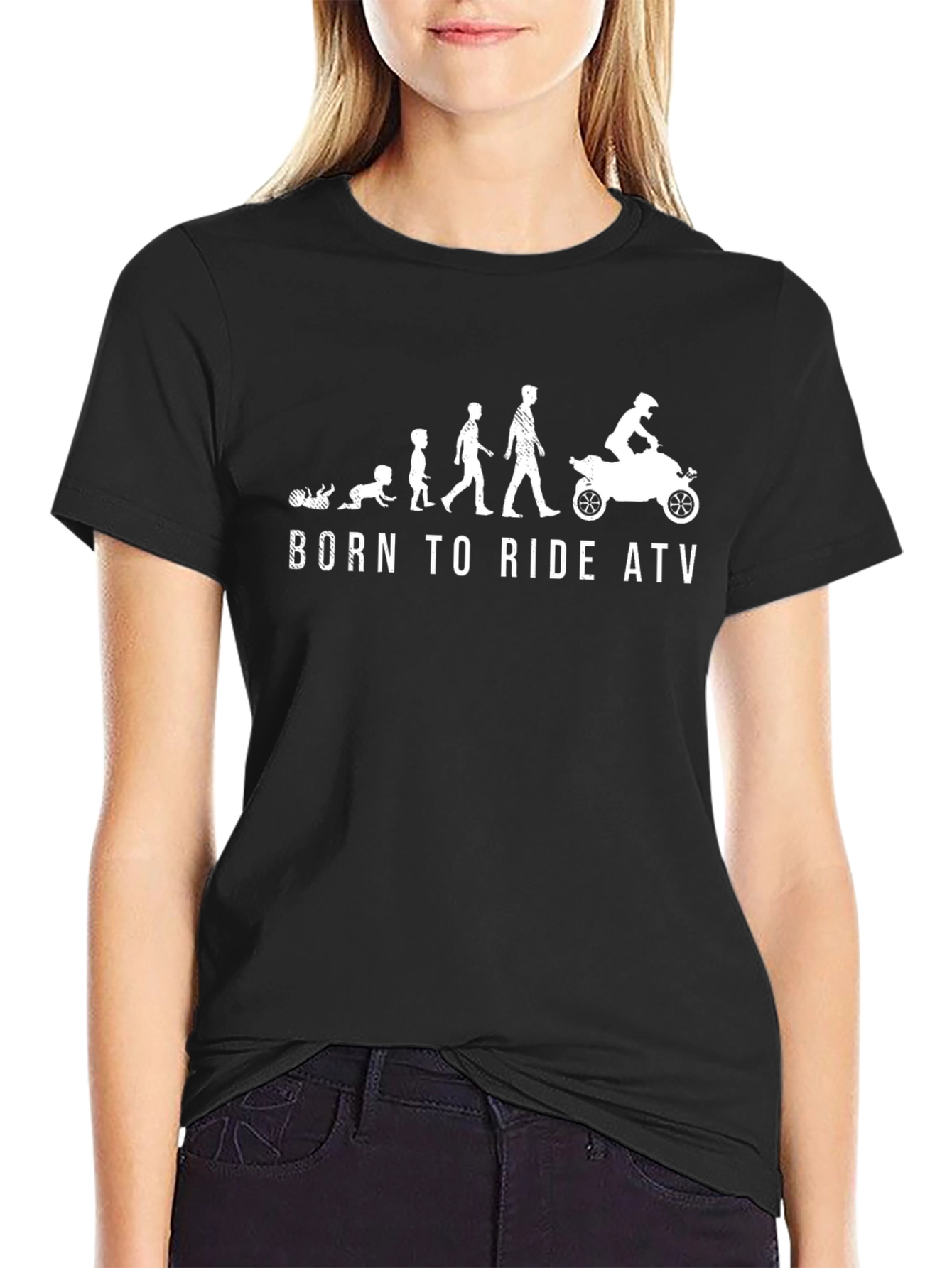 Born to Ride ATV T-Shirt - Evolution Design