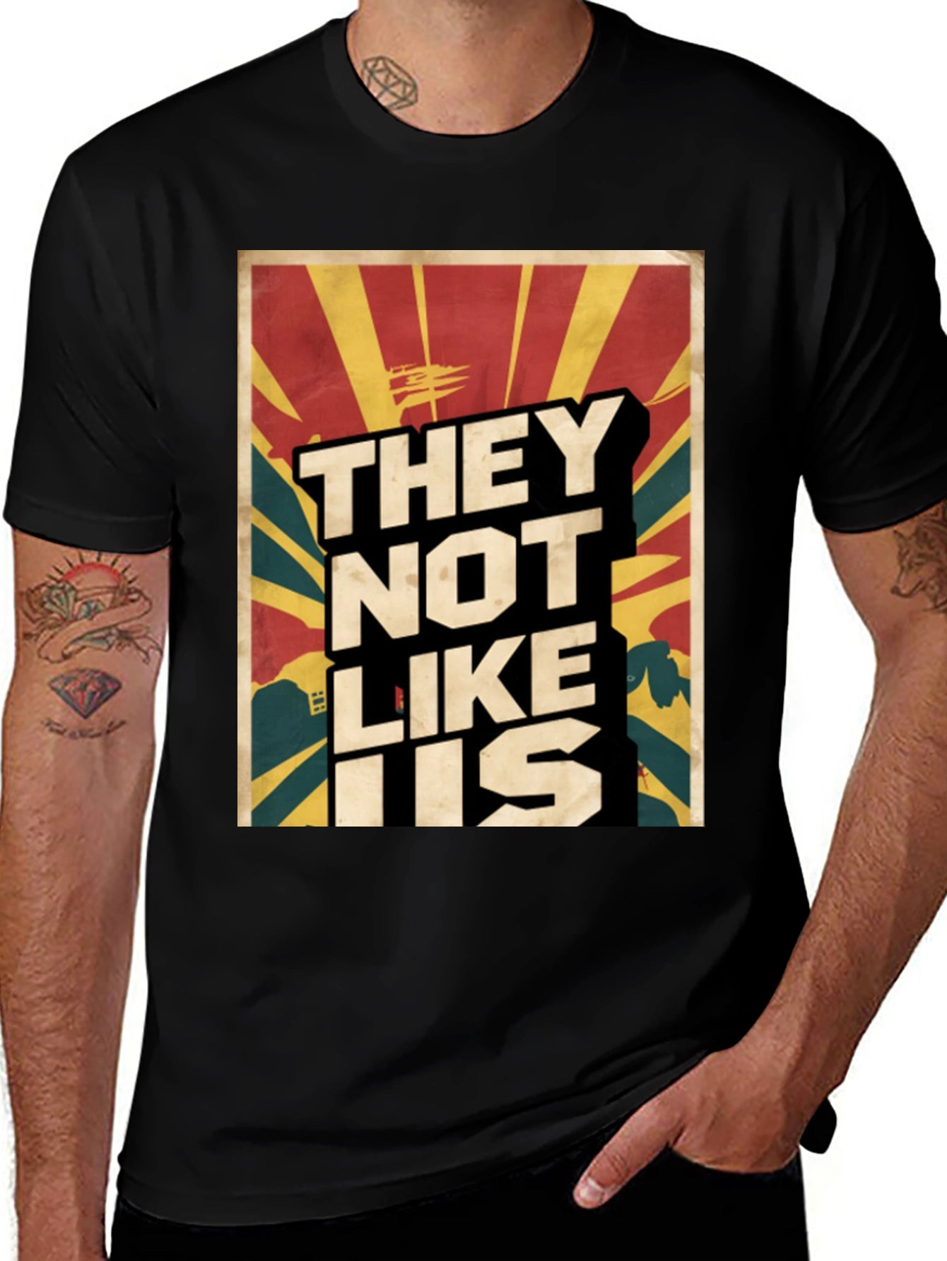 They Not Like Us Graphic Tee - Black