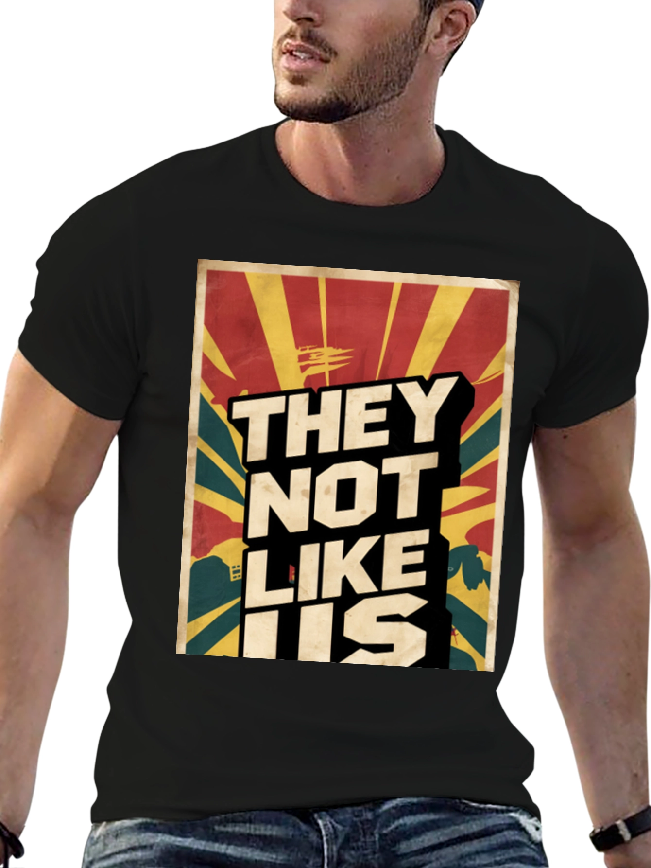 They Not Like Us Graphic Tee - Black