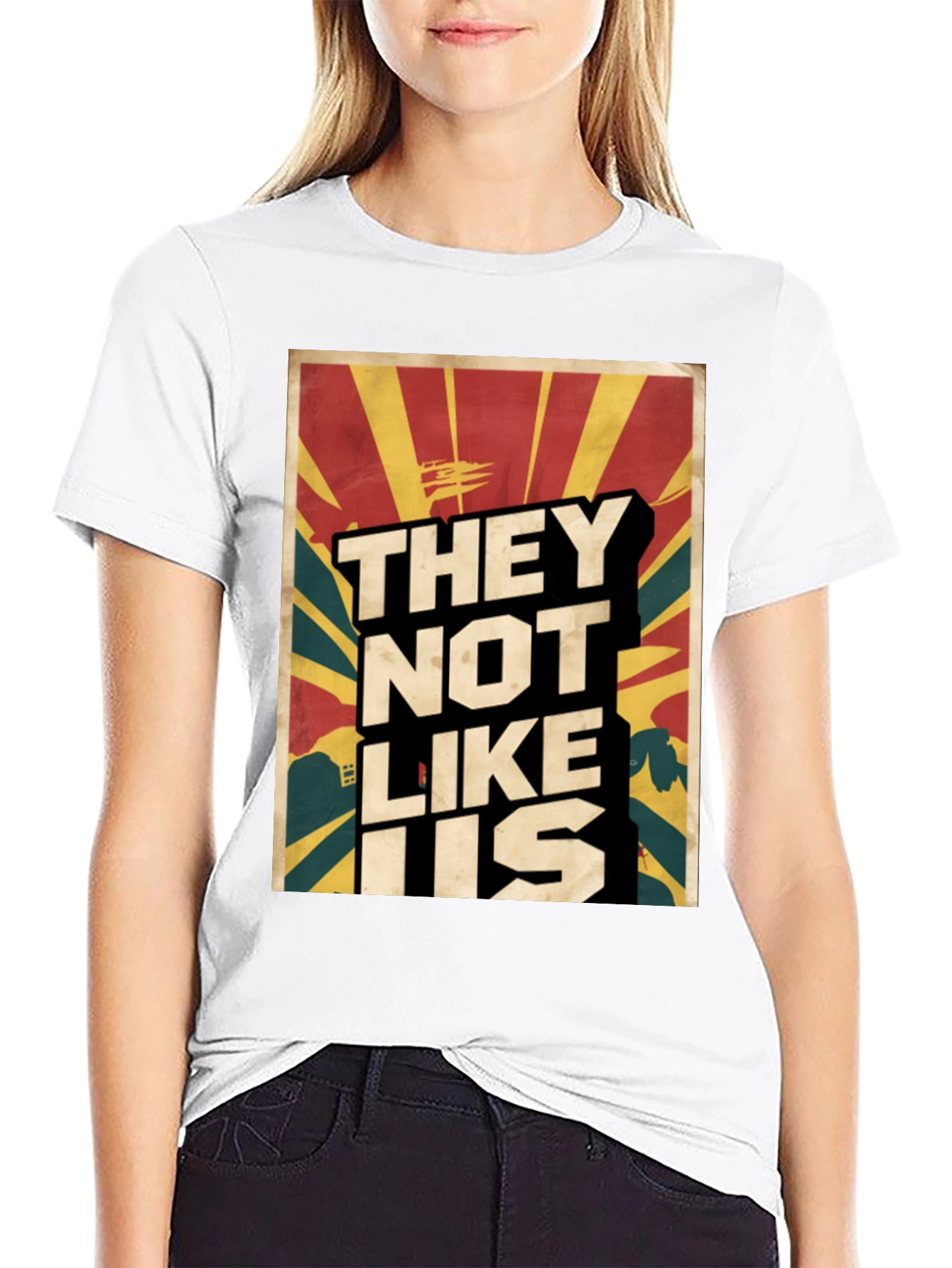 They Not Like Us Graphic Tee - Black