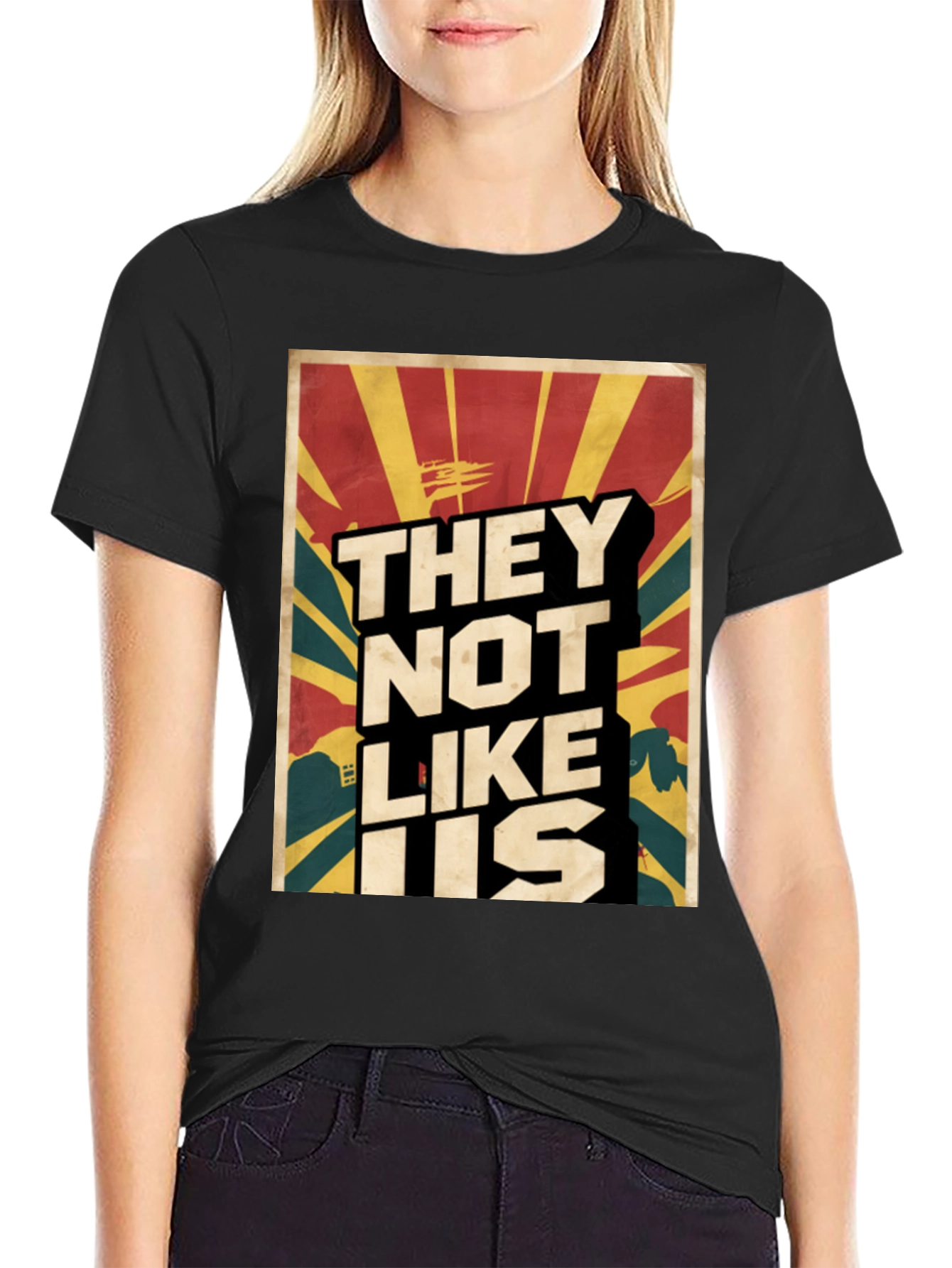 They Not Like Us Graphic Tee - Black