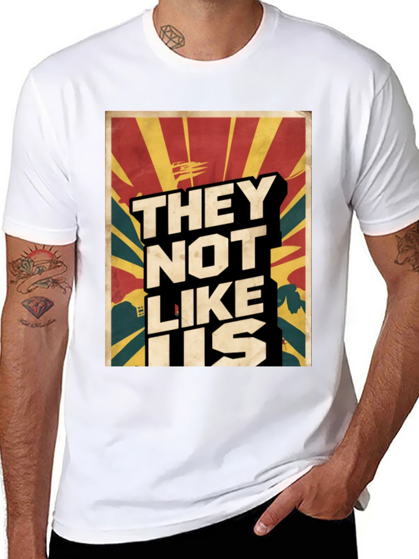 They Not Like Us Graphic Tee - Black