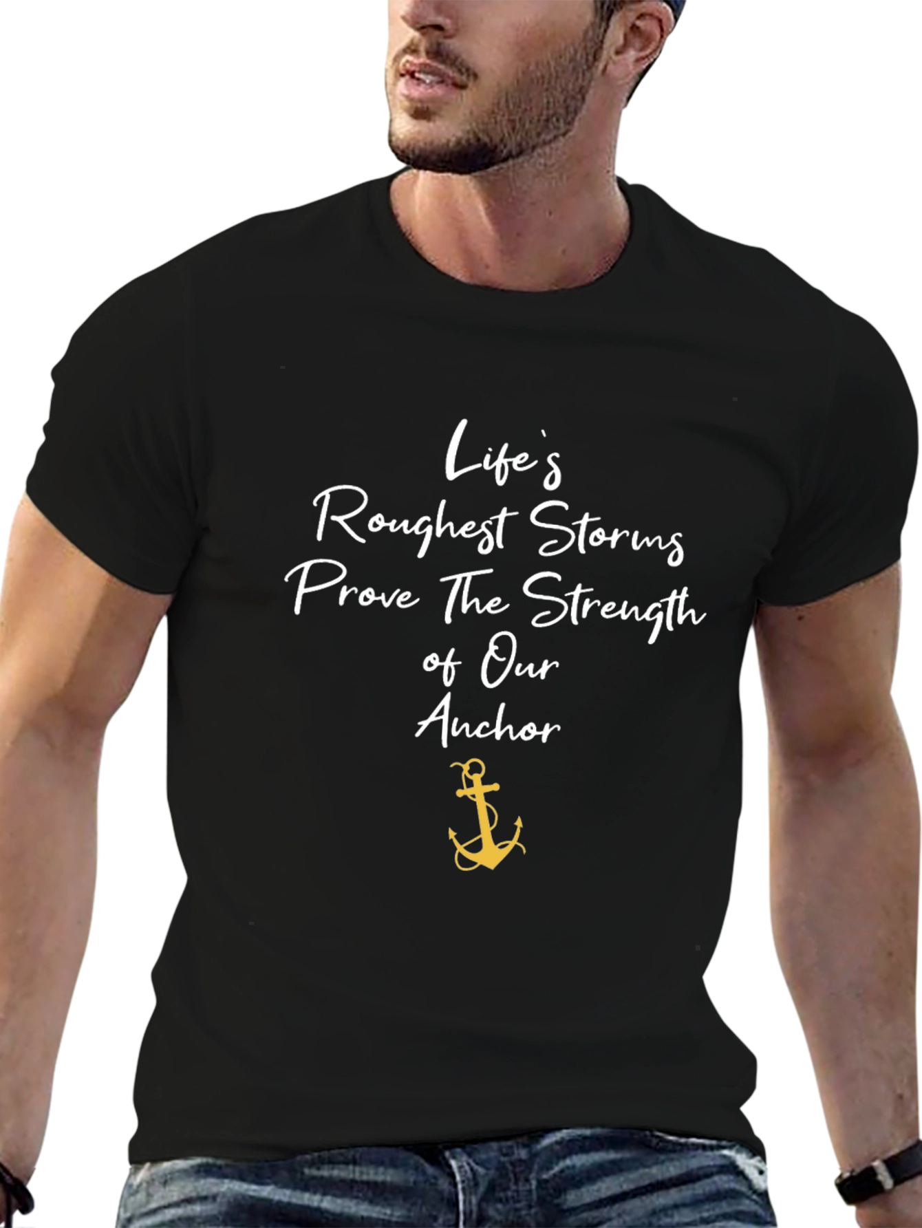 Inspirational Anchor T-Shirt: Strength in Storms