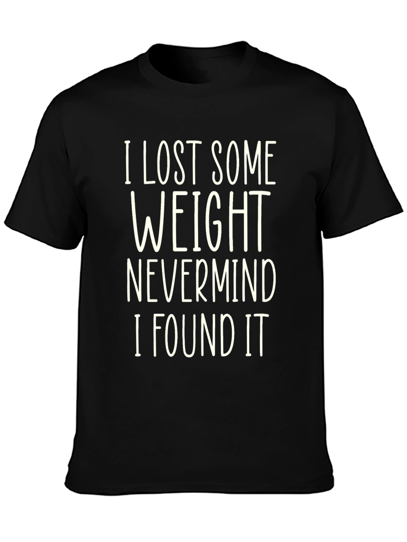 Funny Weight Loss Humor Black T-Shirt