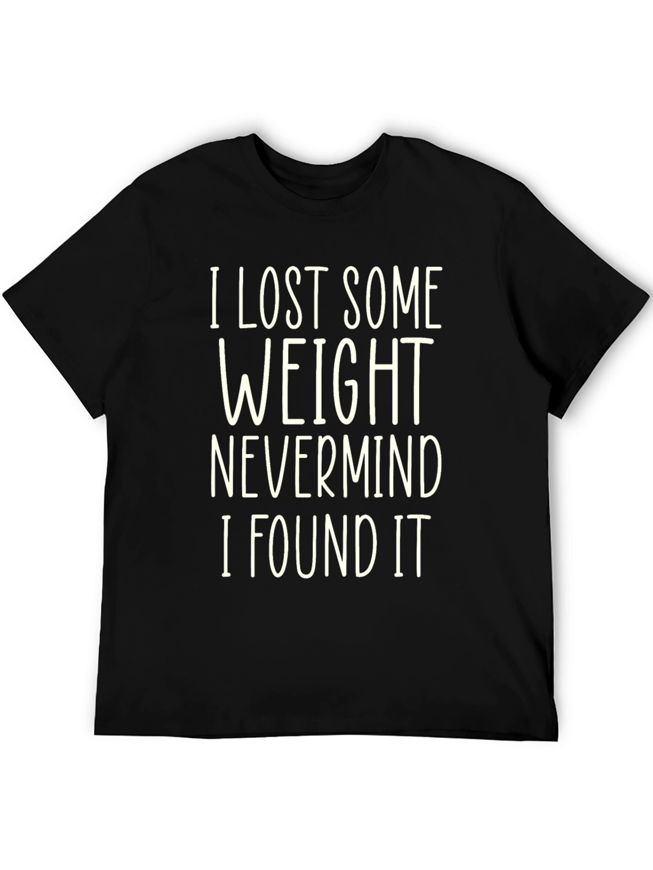 Funny Weight Loss Humor Black T-Shirt