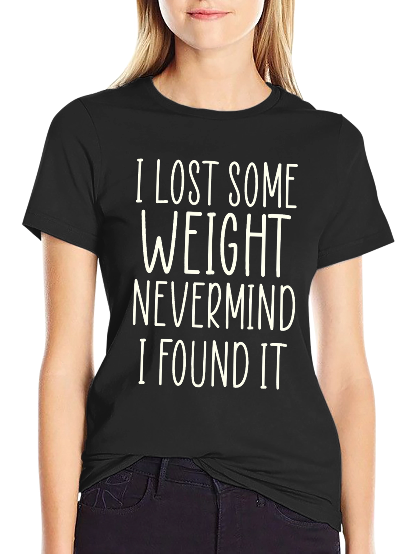 Funny Weight Loss Humor Black T-Shirt