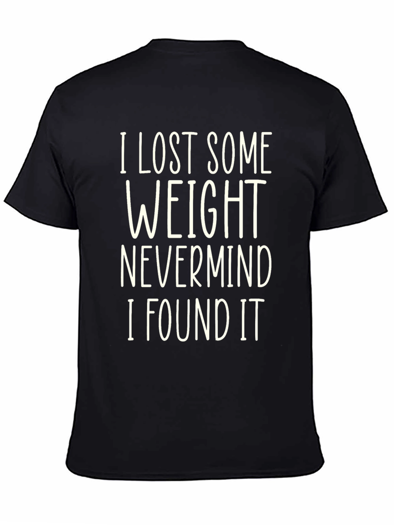 Funny Weight Loss Humor Black T-Shirt