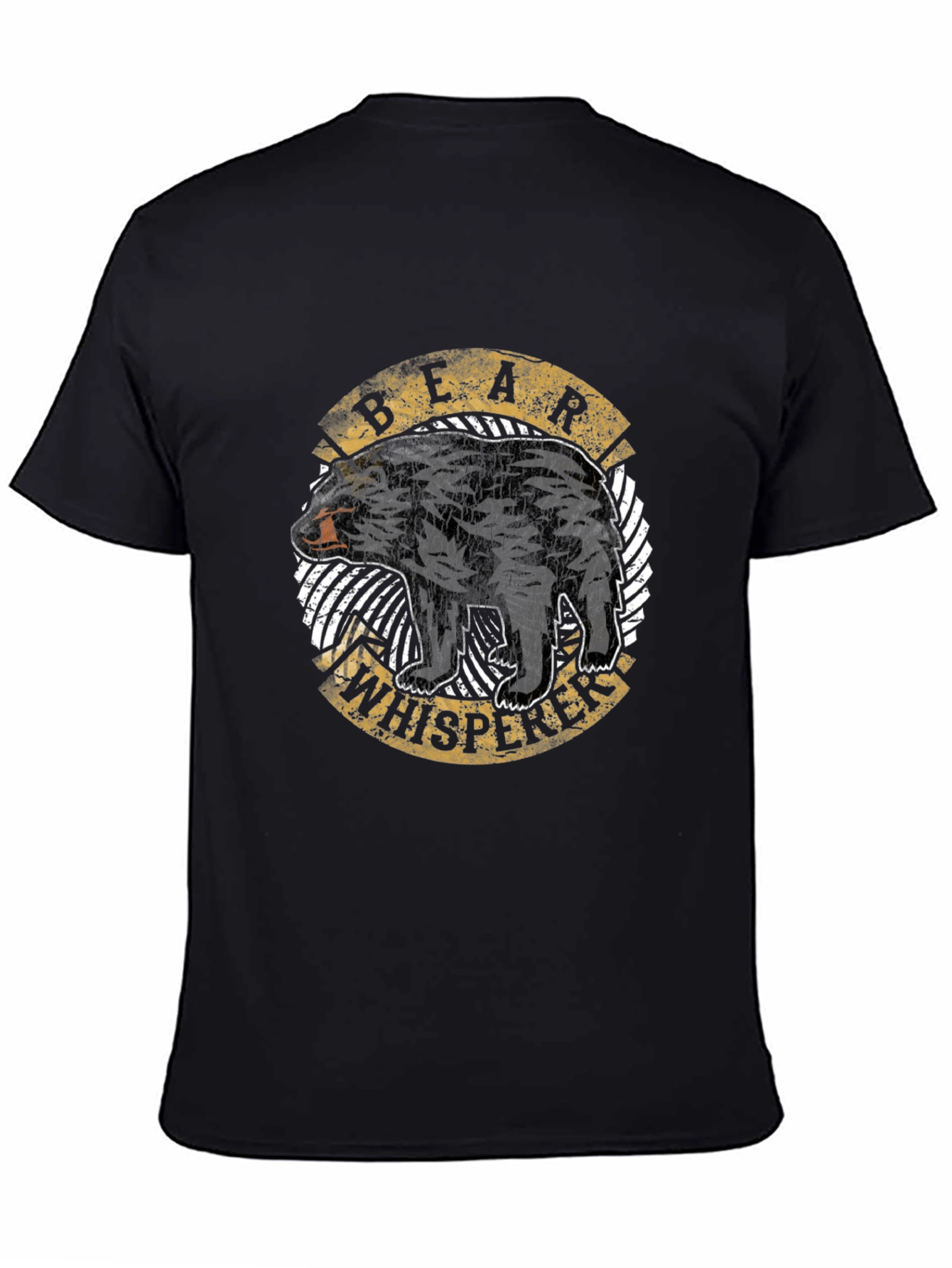 Bear Whisperer Graphic T-Shirt - Black