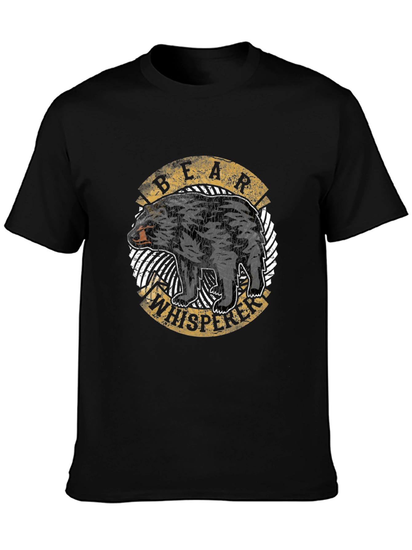 Bear Whisperer Graphic T-Shirt - Black