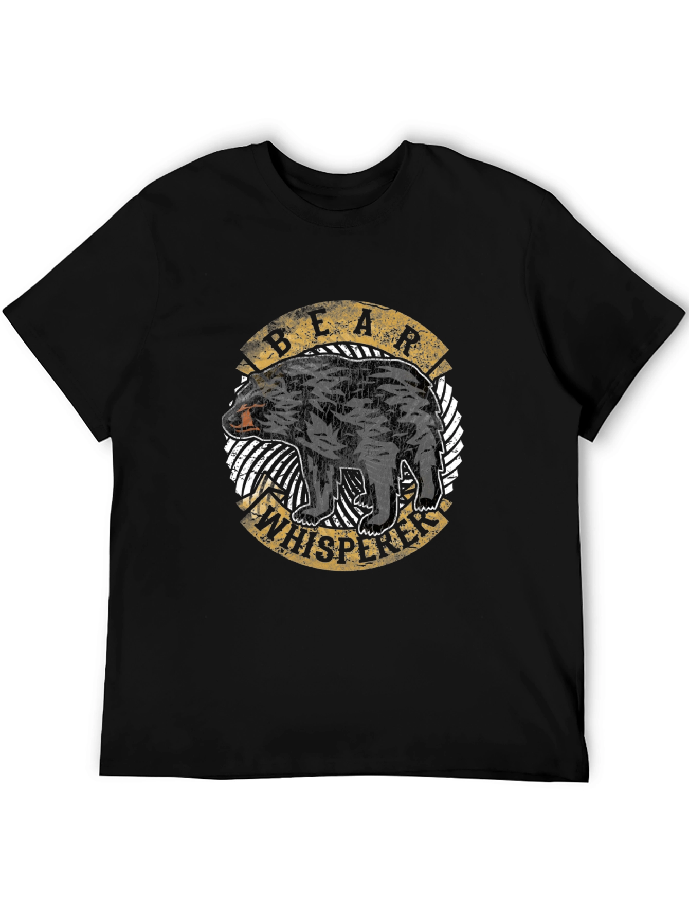 Bear Whisperer Graphic T-Shirt - Black