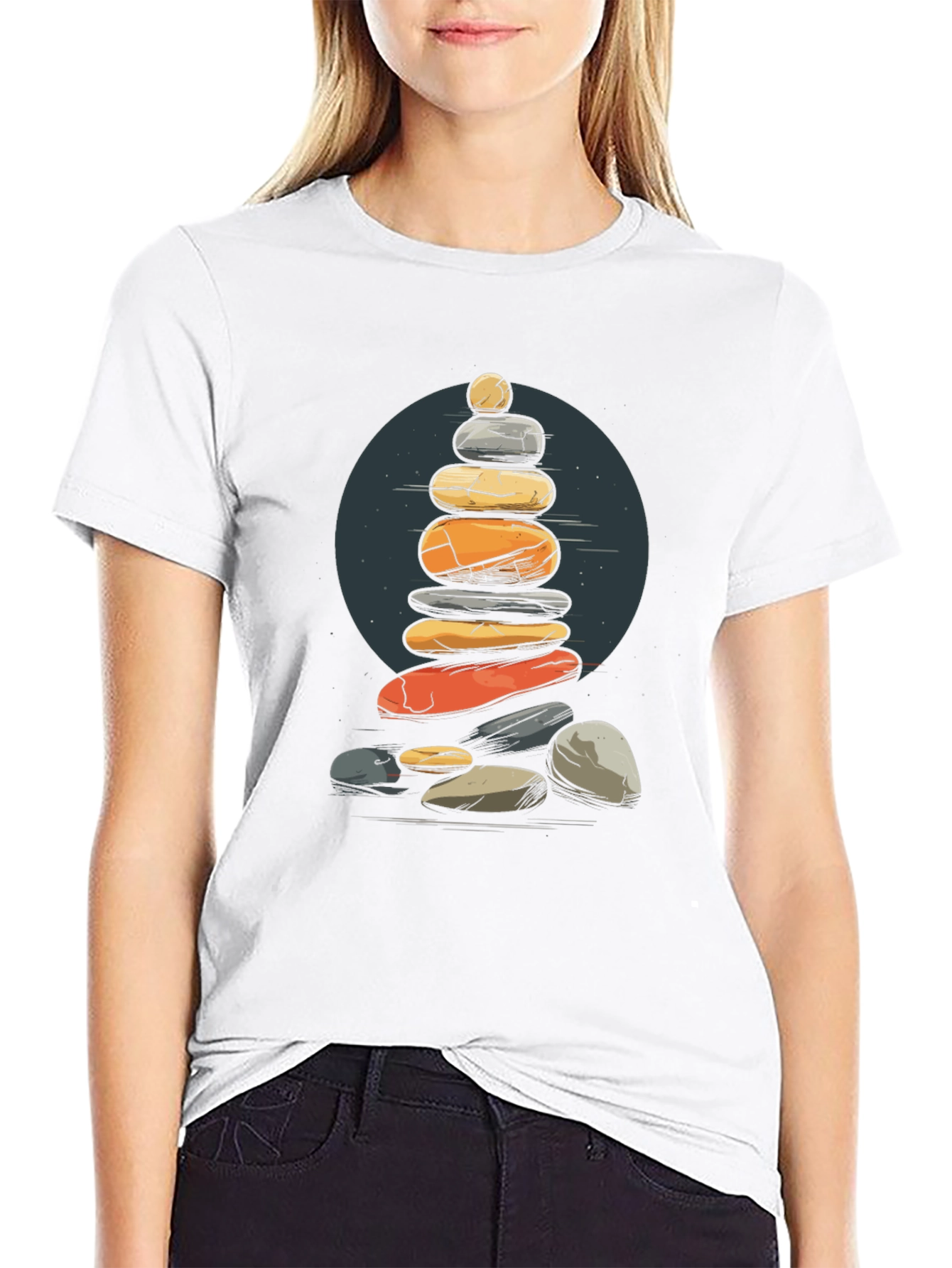 Stacked Stones Graphic Tee - Relaxed Fit