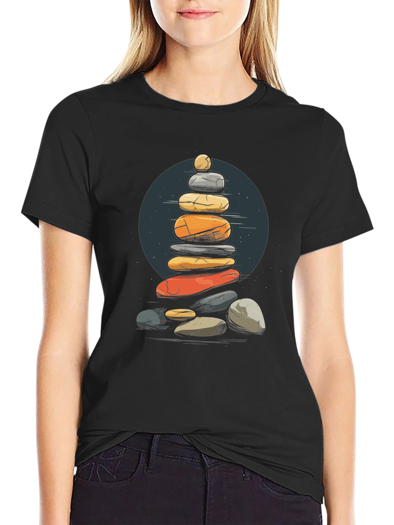 Stacked Stones Graphic Tee - Relaxed Fit