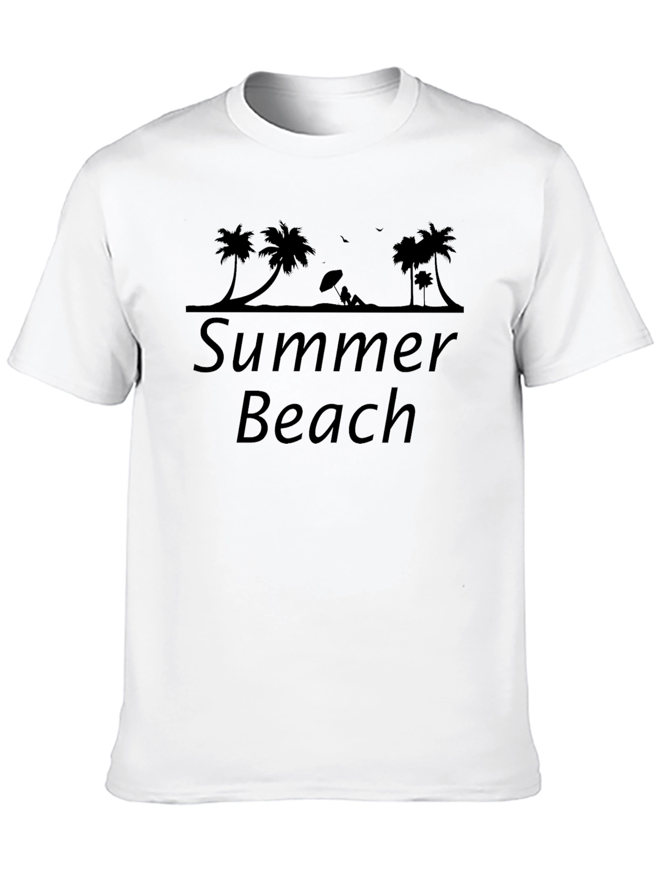 Summer Beach Palm Tree Graphic T-Shirt