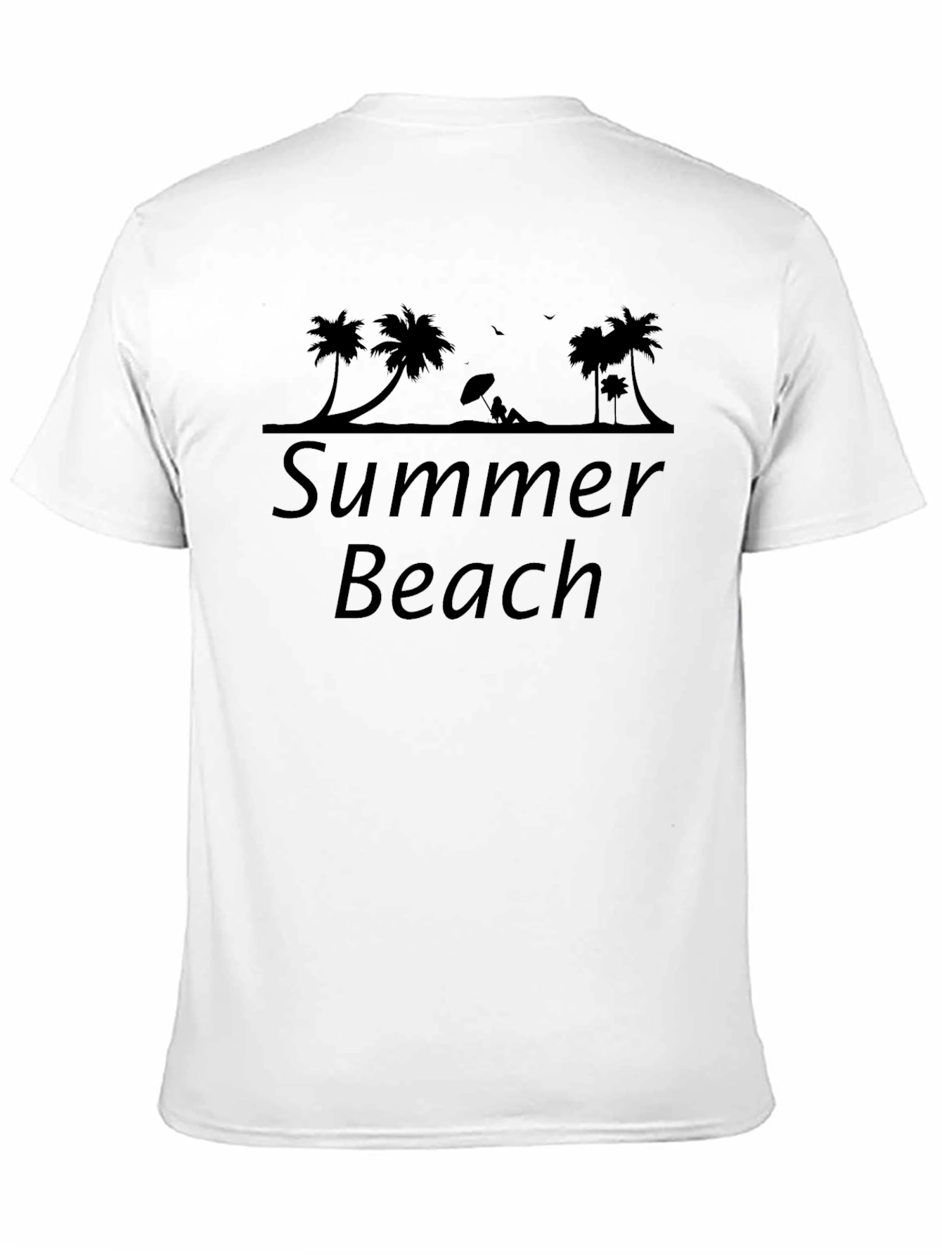Summer Beach Palm Tree Graphic T-Shirt