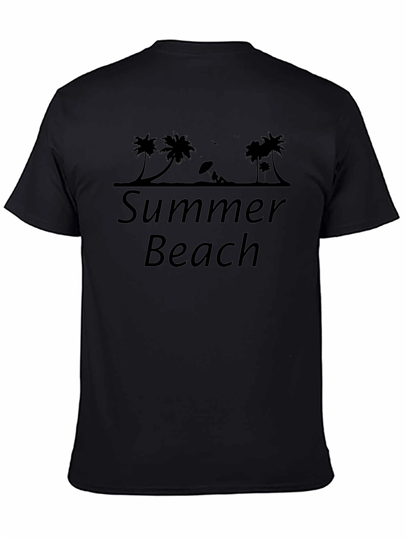 Summer Beach Palm Tree Graphic T-Shirt