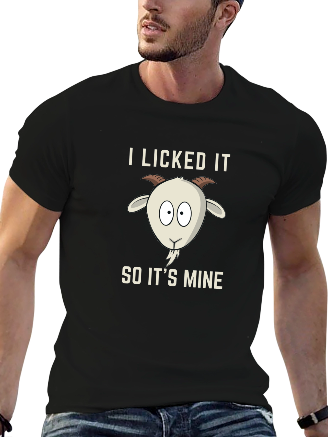 I Licked It So Its Mine Goat Tee