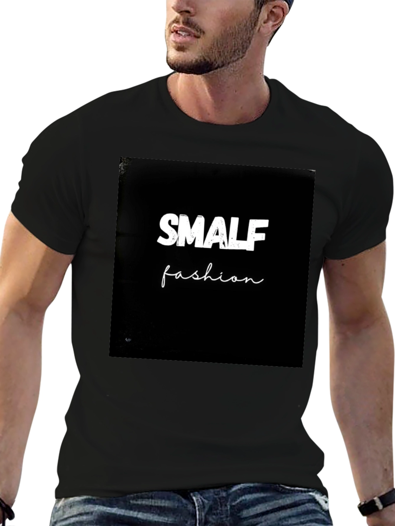 SMALF Fashion Black T-Shirt