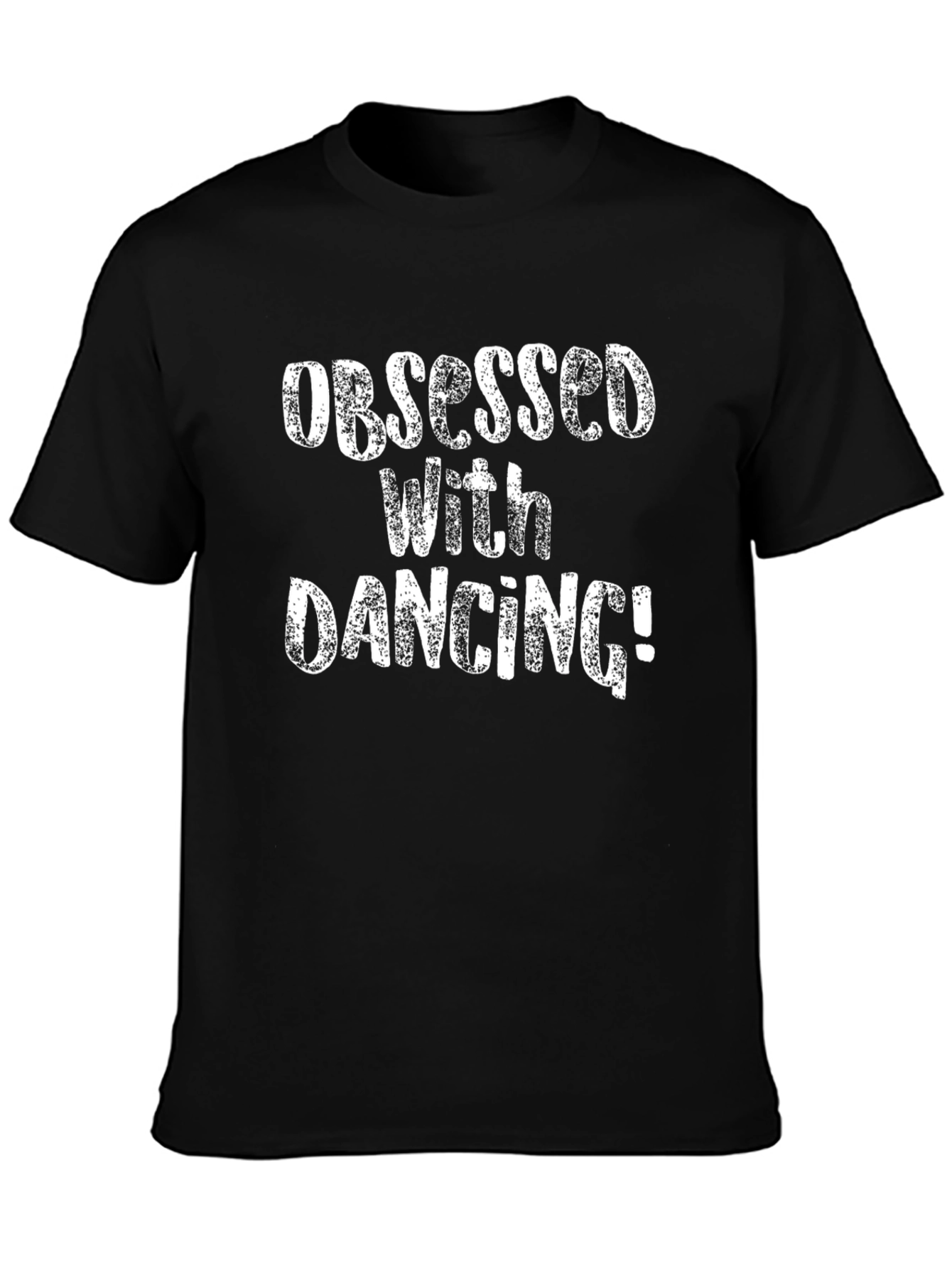 Obsessed With Dancing Graphic Tee - Black Cotton